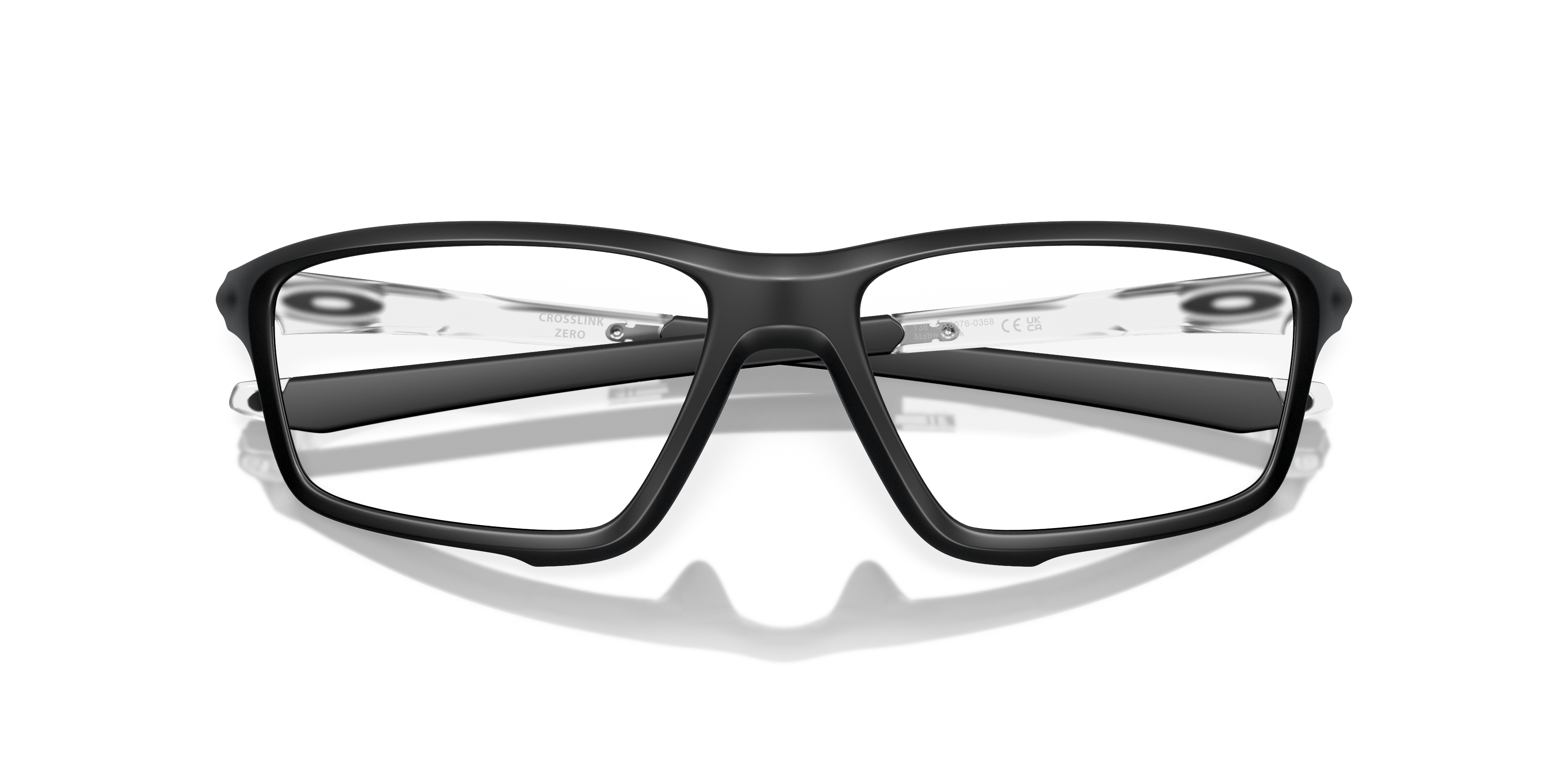 Crosslink® Zero Matte Black PlasticSunglass Frames for Glasses Direct, Closed View