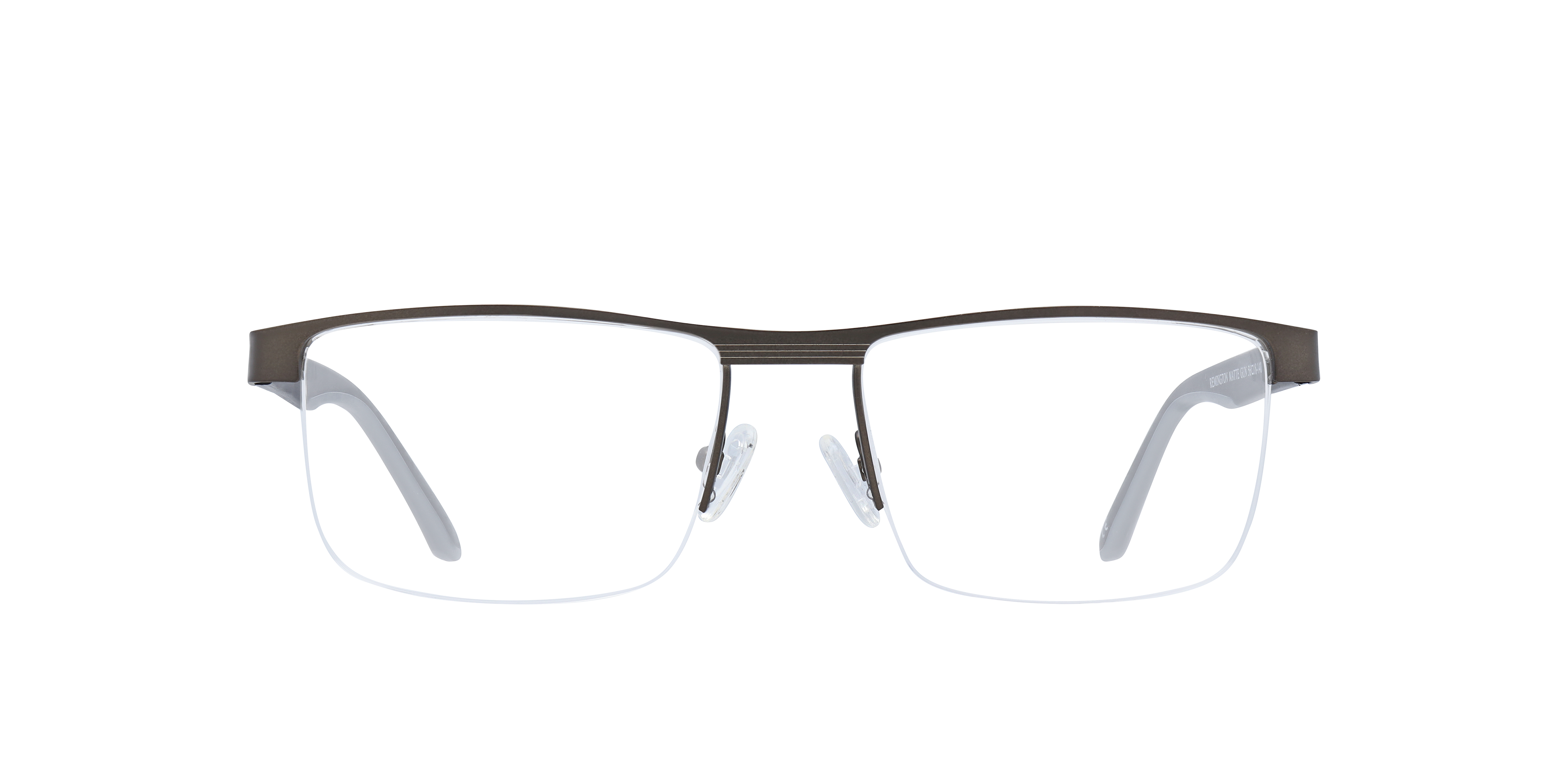 Remington Matte Gunmetal MetalEyeglass Frames for Glasses Direct, Front View