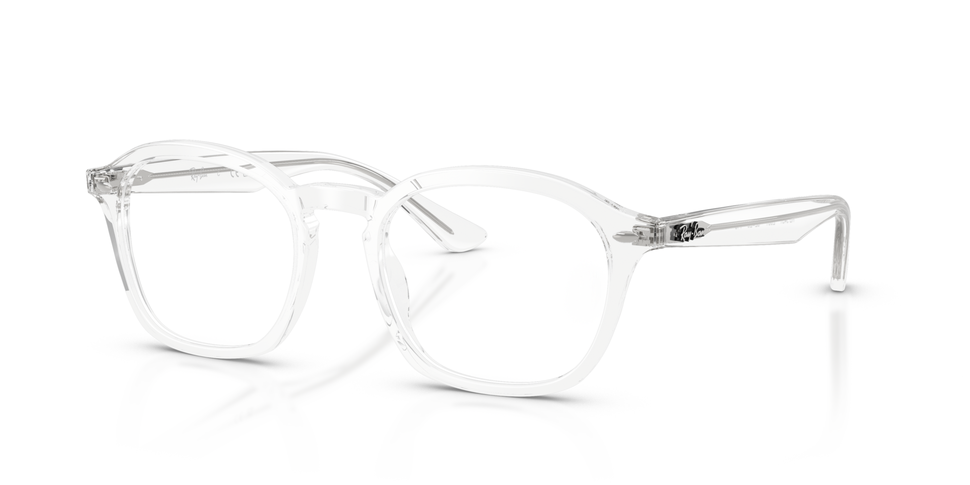RB5451 Optics Transparent AcetateEyeglass Frames for Glasses Direct, Angle View