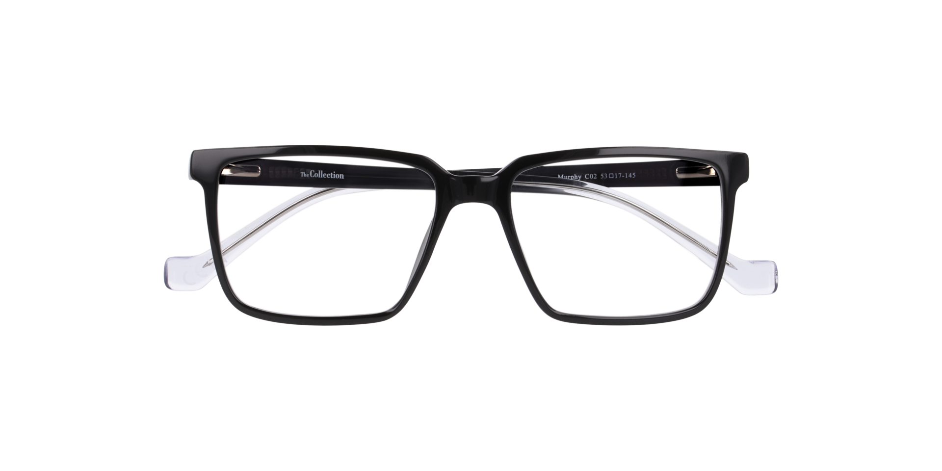 Murphy Black PlasticEyeglass Frames for Glasses Direct, Closed View