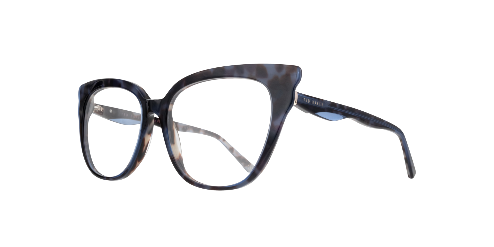 TB9230 Blue AcetateEyeglass Frames for Glasses Direct, Angle View