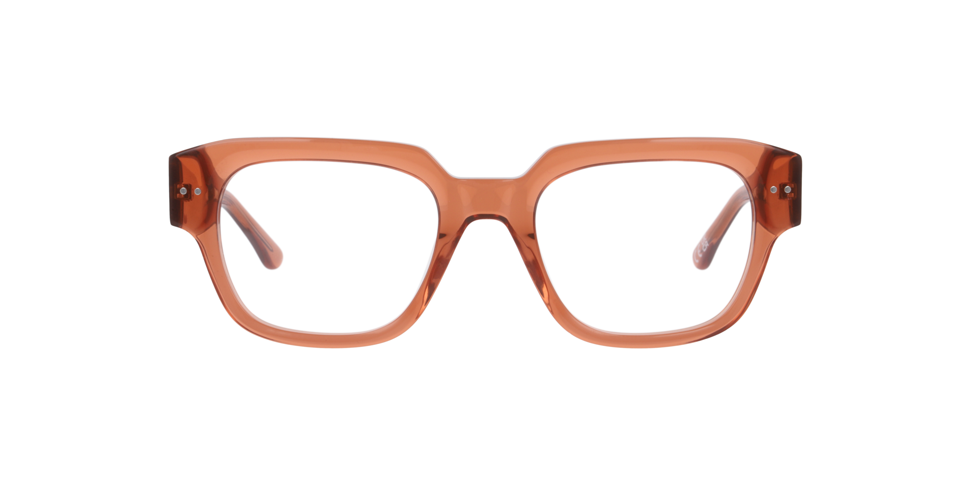 Miller Crystal Light Brown AcetateEyeglass Frames for Glasses Direct, Front View
