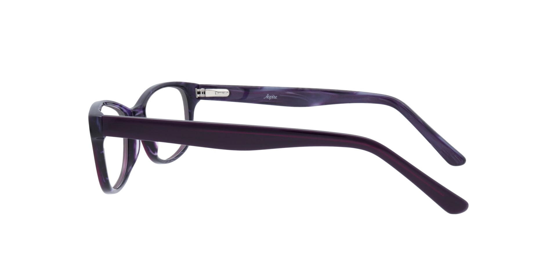 Addison Purple AcetateEyeglass Frames for Glasses Direct, Side View