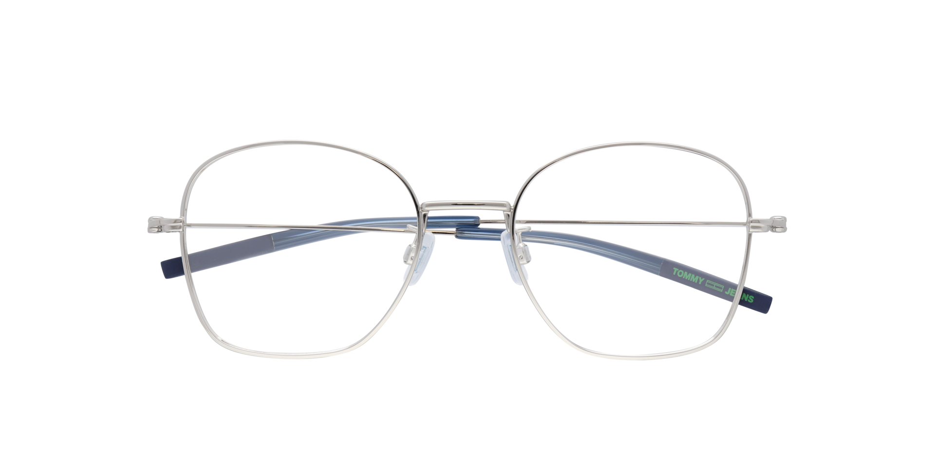 TJ 0072/F Silver MetalEyeglass Frames for Glasses Direct, Closed View