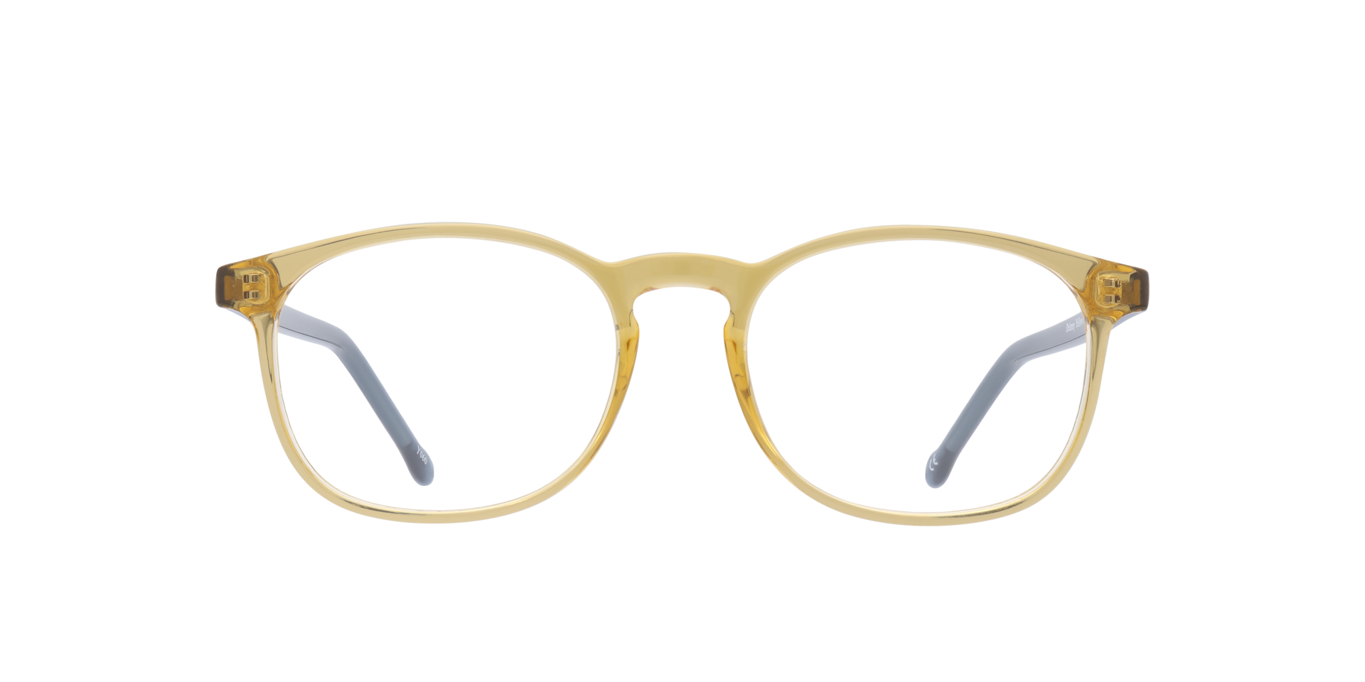 Delaney Yellow Crystal PlasticEyeglass Frames for Glasses Direct, Front View