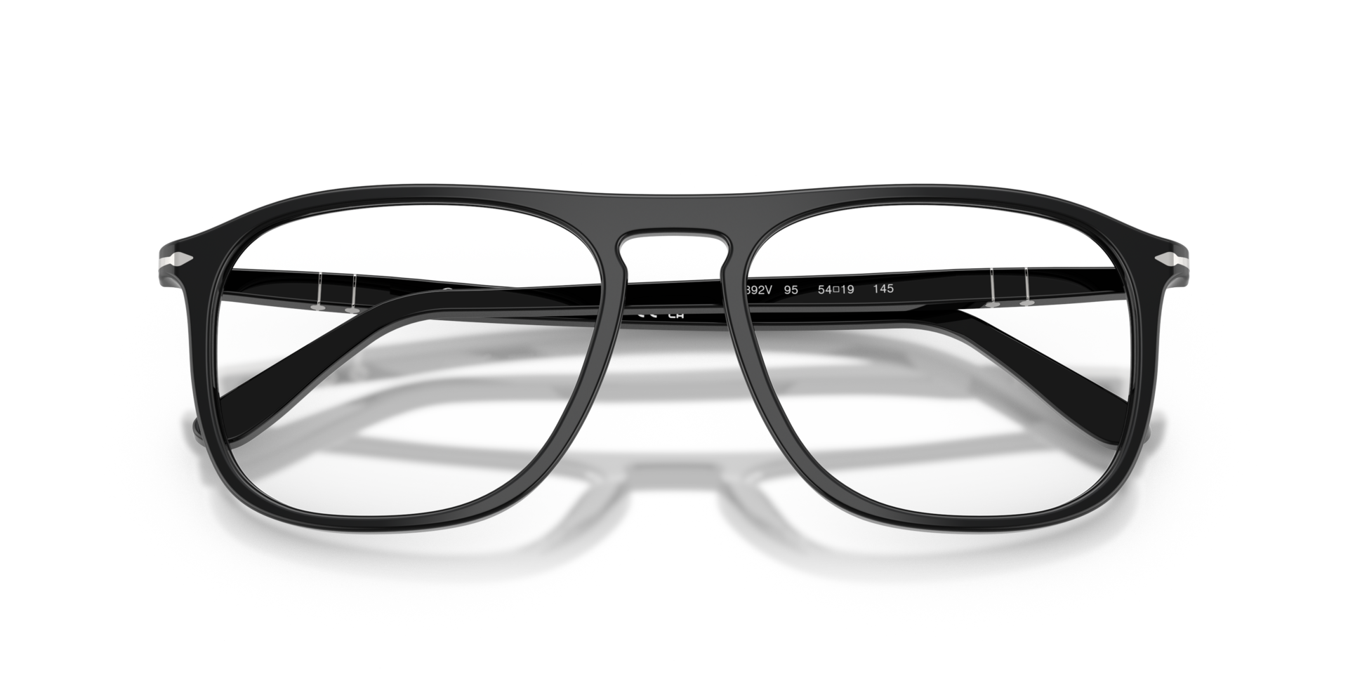 PO3392V Black AcetateEyeglass Frames for Glasses Direct, Closed View