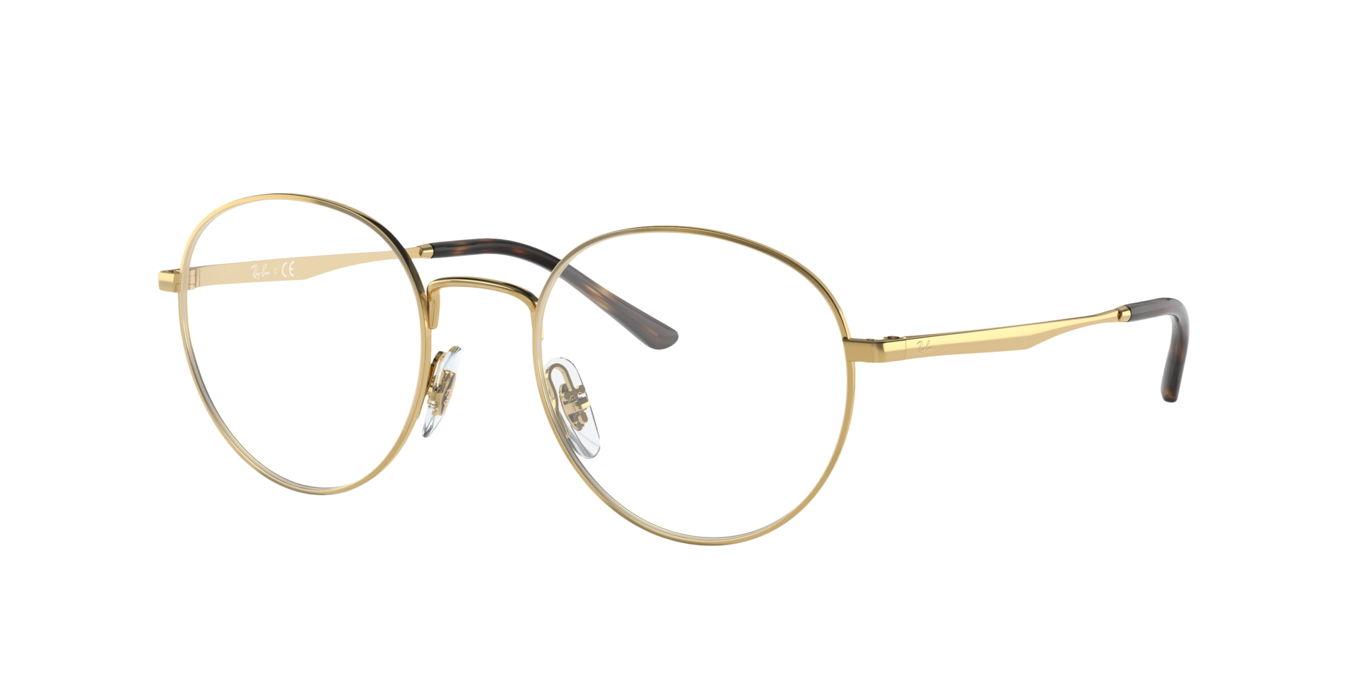 RB3681V Arista Gold MetalEyeglass Frames for Glasses Direct, Angle View