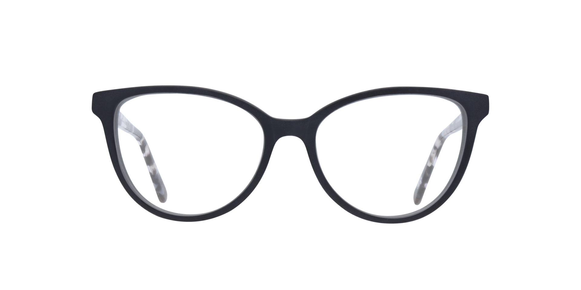 Lily Black Mottle AcetateEyeglass Frames for Glasses Direct, Front View