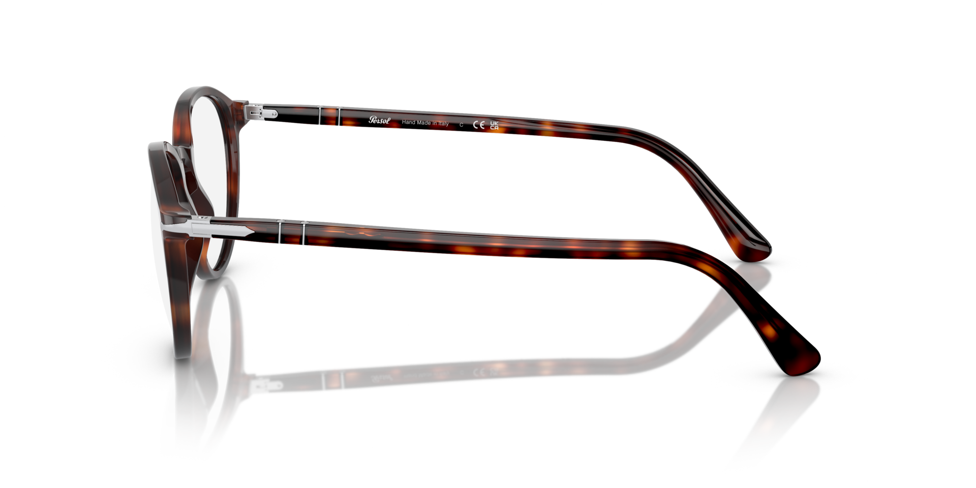 PO3218V Havana AcetateEyeglass Frames for Glasses Direct, Side View