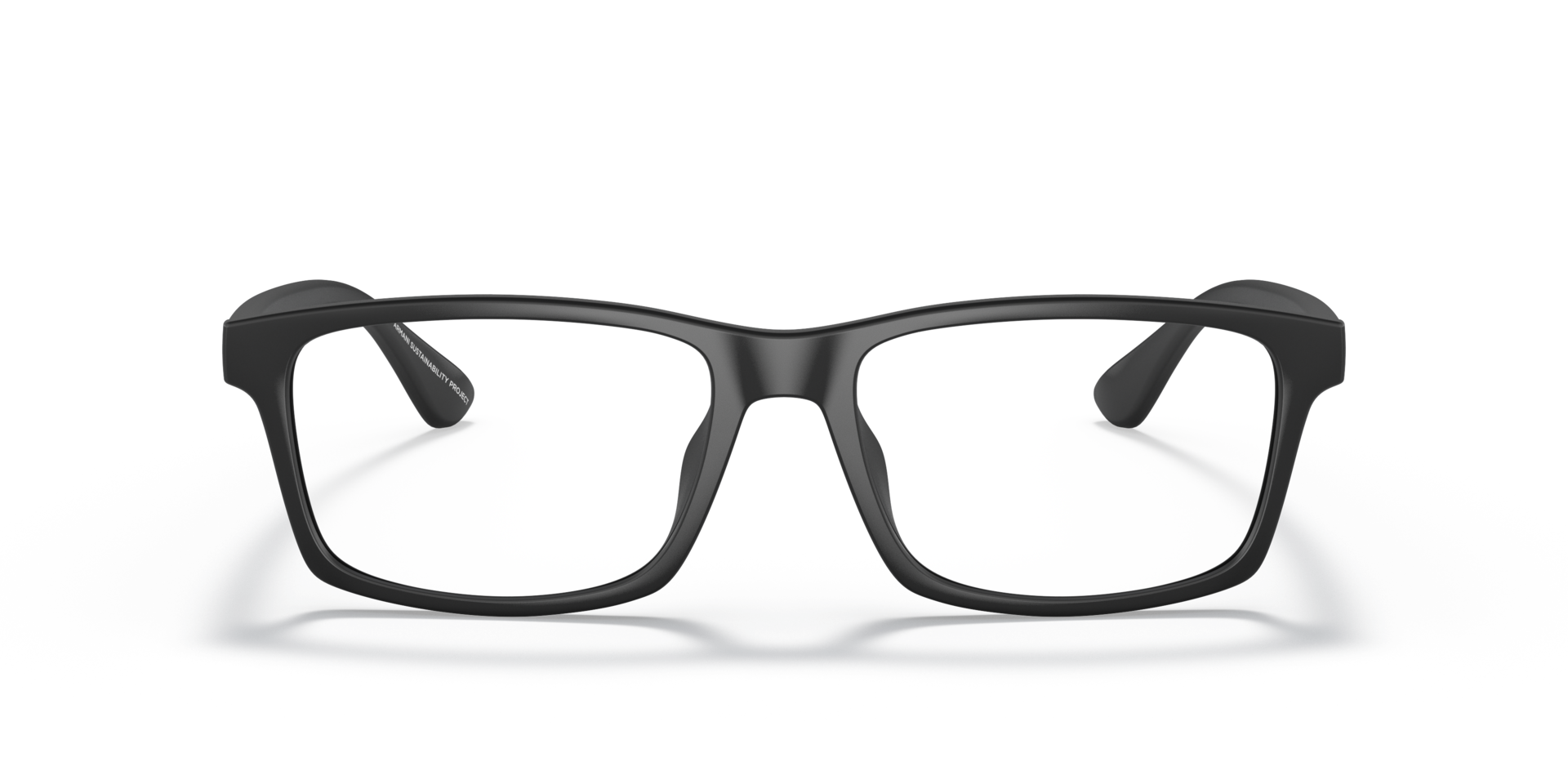 AX3083U Matte Black PlasticEyeglass Frames for Glasses Direct, Front View