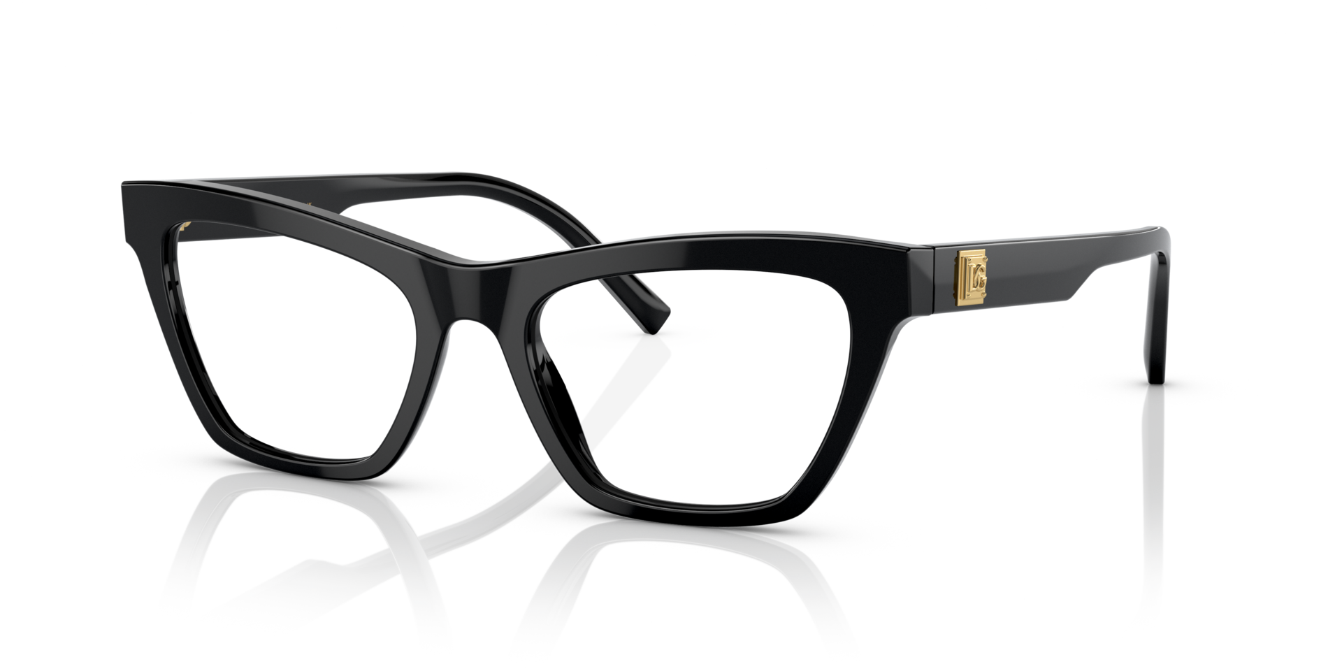 DG3359 Black AcetateEyeglass Frames for Glasses Direct, Angle View