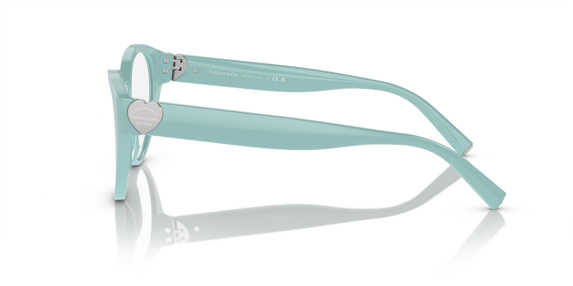 TF2244 Tiffany Blue AcetateEyeglass Frames for Glasses Direct, Side View
