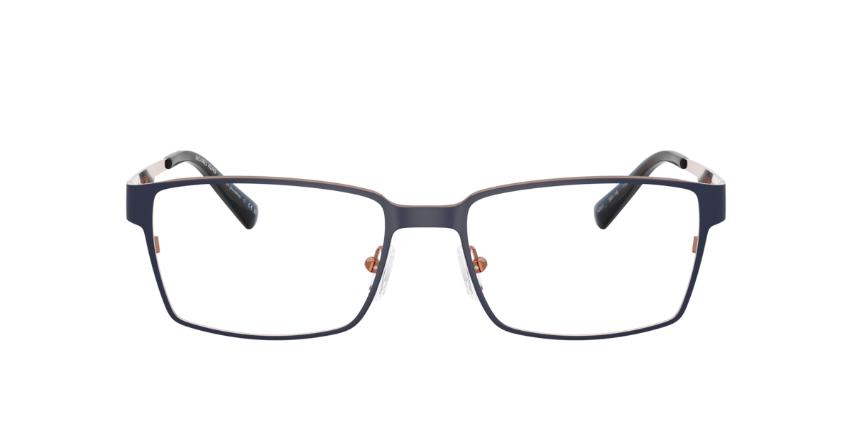 Michael Kors Men's Navy Rectangle Metal Eyeglasses Online - Full Rim - Mk3107