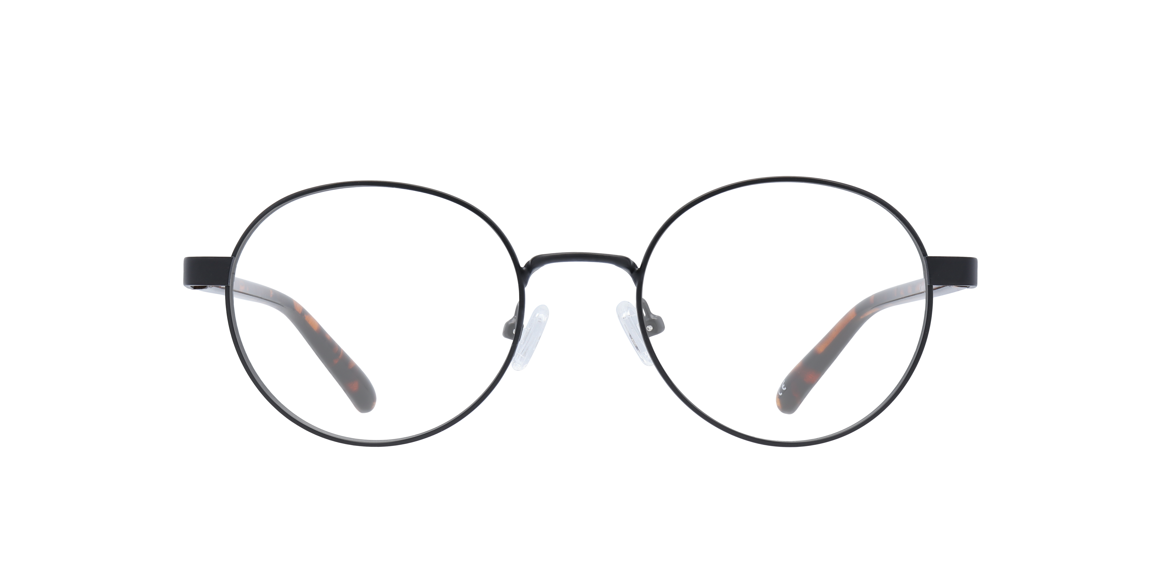 Cody Matte Black MetalEyeglass Frames for Glasses Direct, Front View