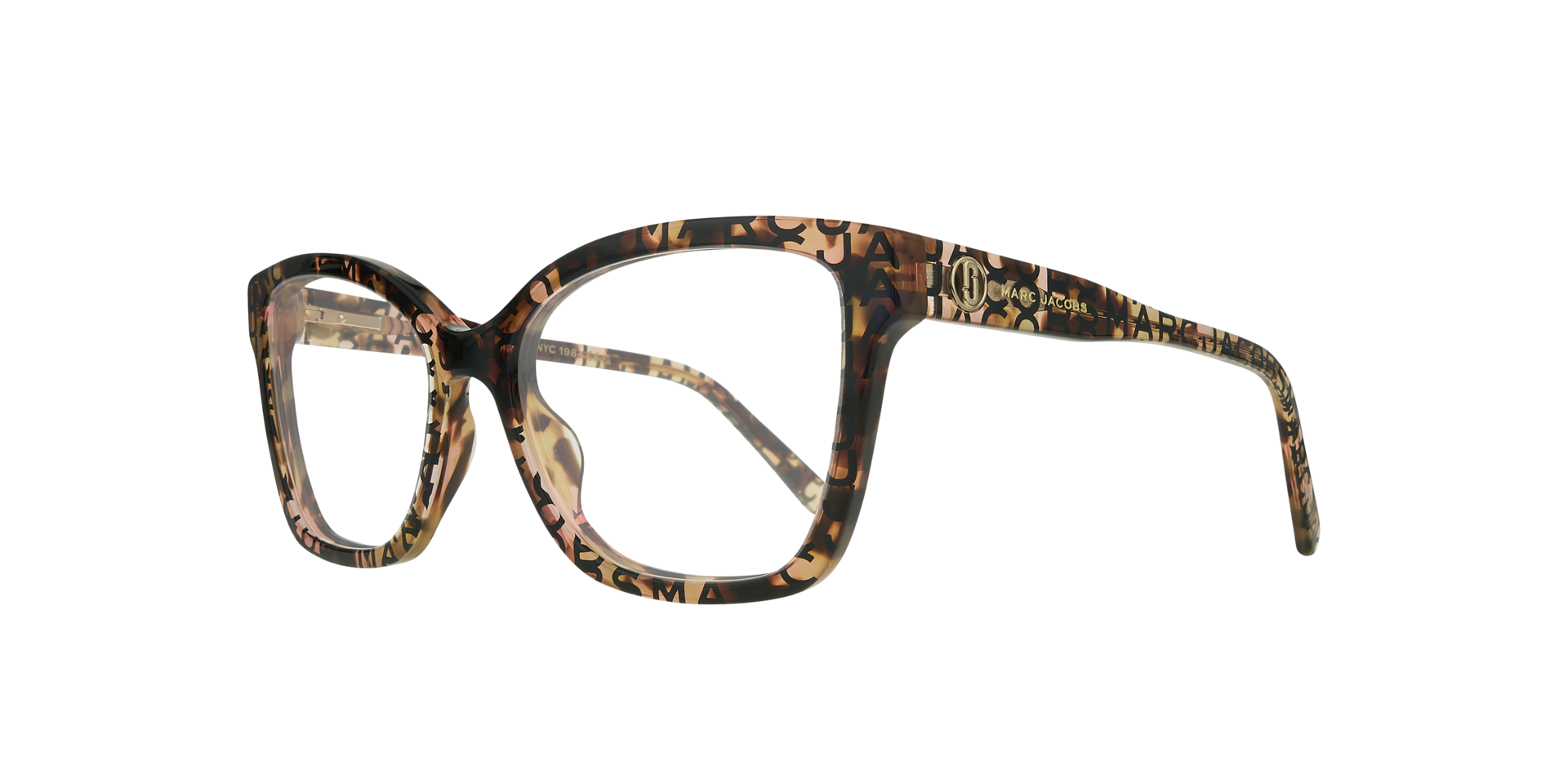 MARC 735 Tortoise AcetateEyeglass Frames for Glasses Direct, Angle View