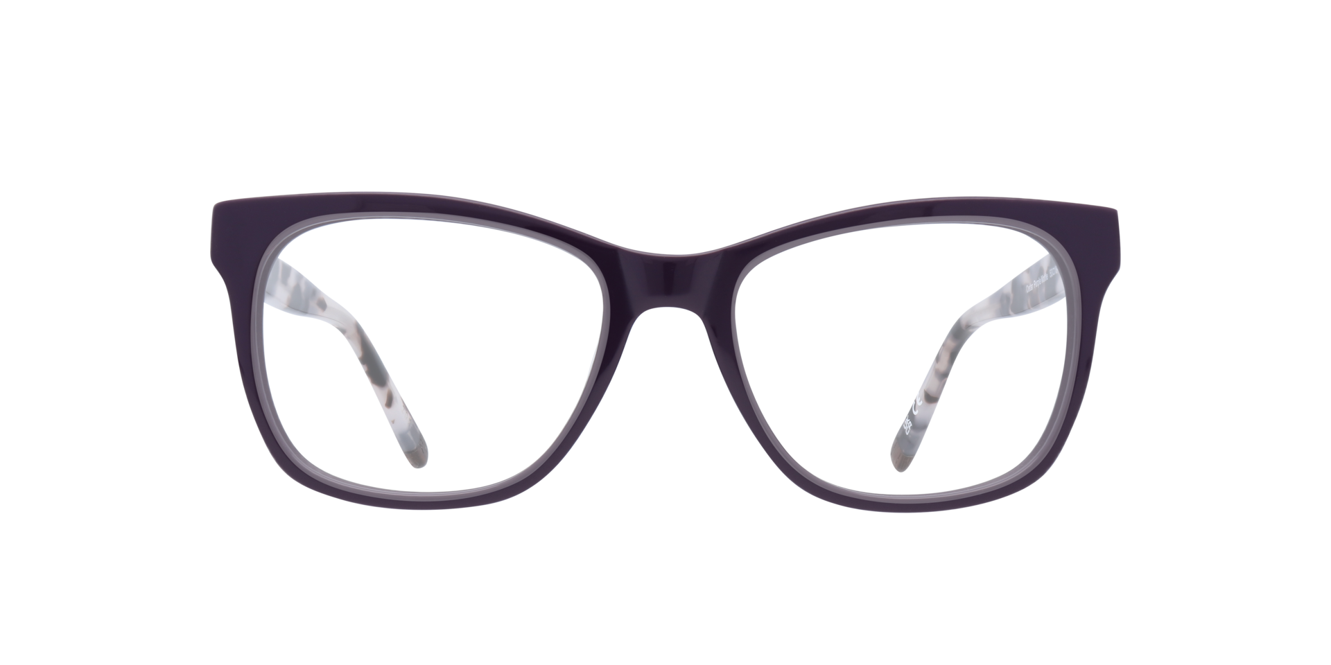 Cedar Purple Mottle AcetateEyeglass Frames for Glasses Direct, Front View