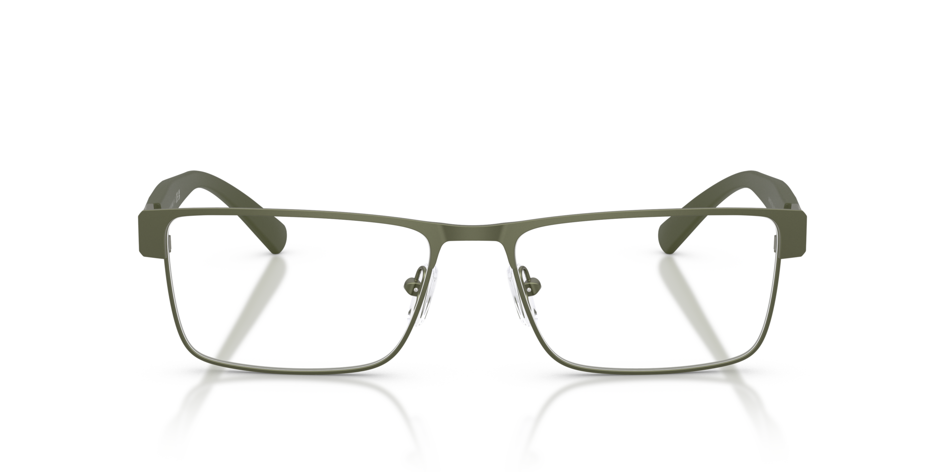 AX1078 Matte Green MetalEyeglass Frames for Glasses Direct, Front View