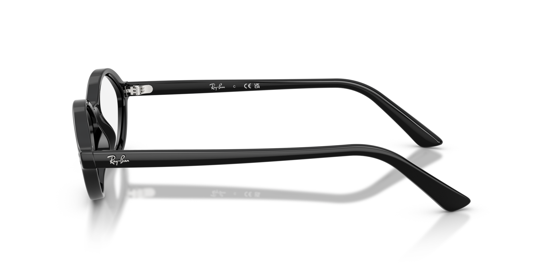 RB7265 Black PlasticEyeglass Frames for Glasses Direct, Side View