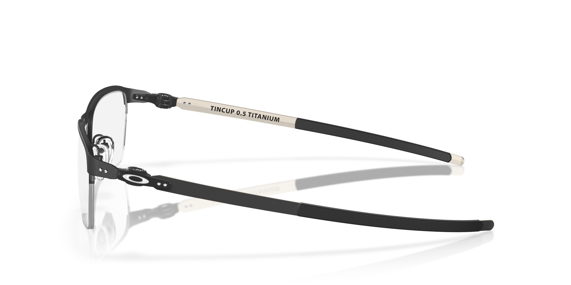 TinCup™ 0.5 Ti Powder Coal TitaniumEyeglass Frames for Glasses Direct, Side View