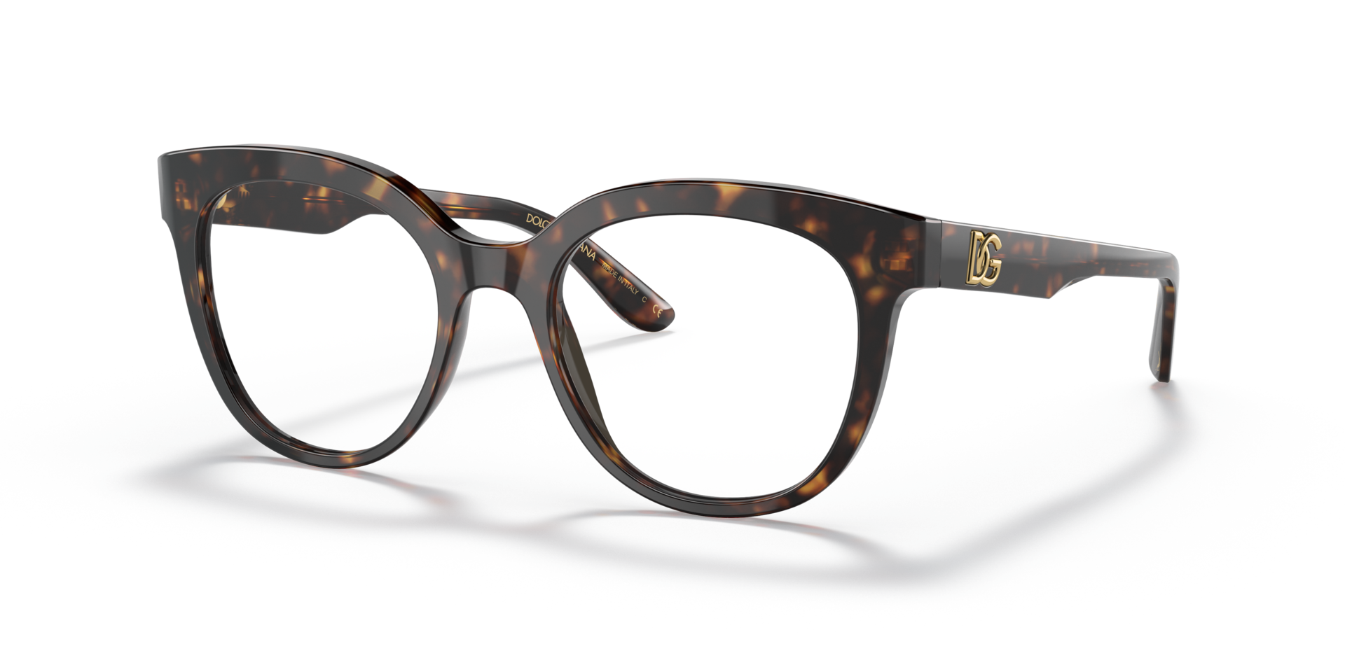 DG3353 Havana AcetateEyeglass Frames for Glasses Direct, Angle View
