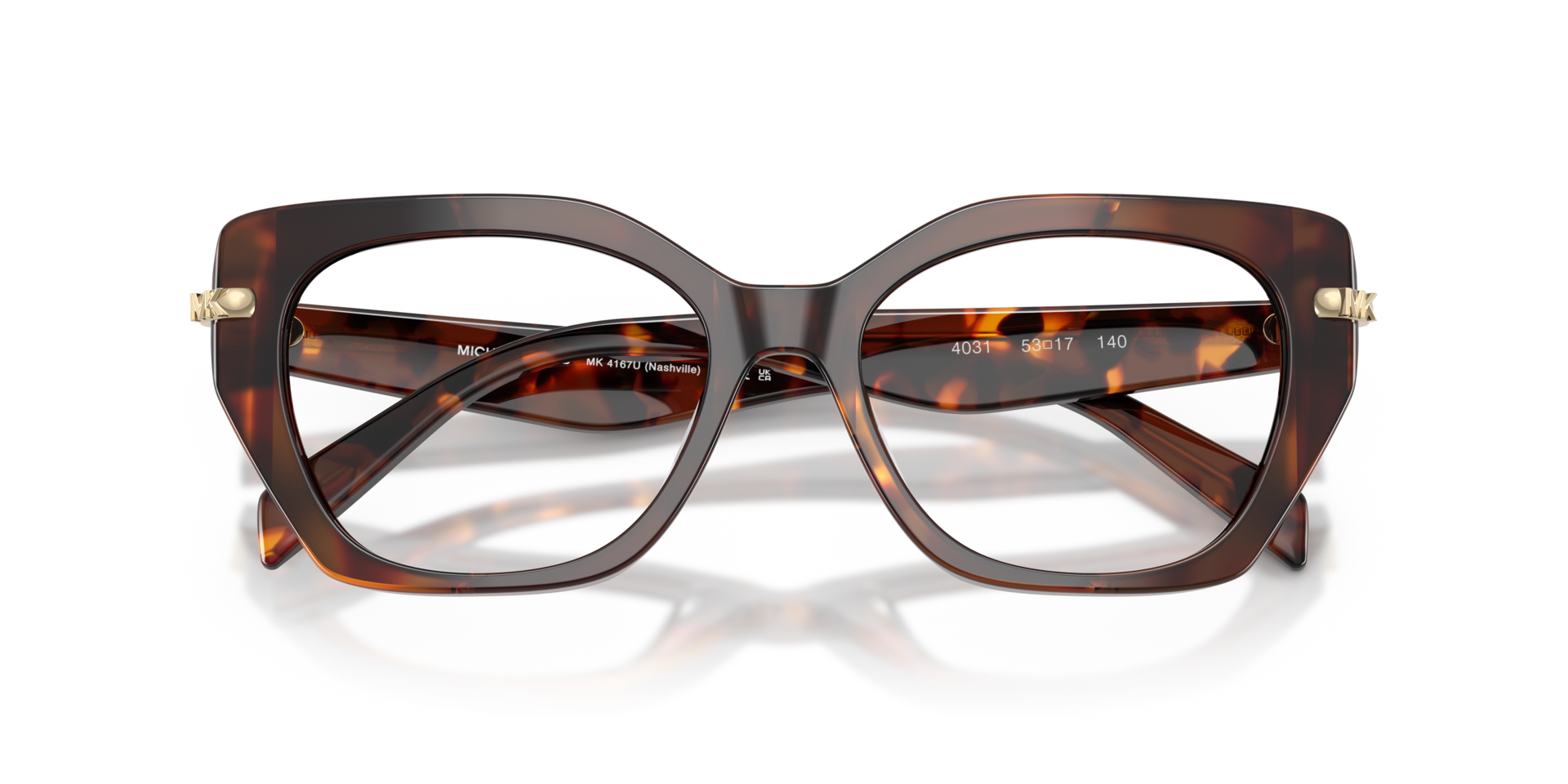 MK4167U Luggage Tortoise AcetateEyeglass Frames for Glasses Direct, Closed View