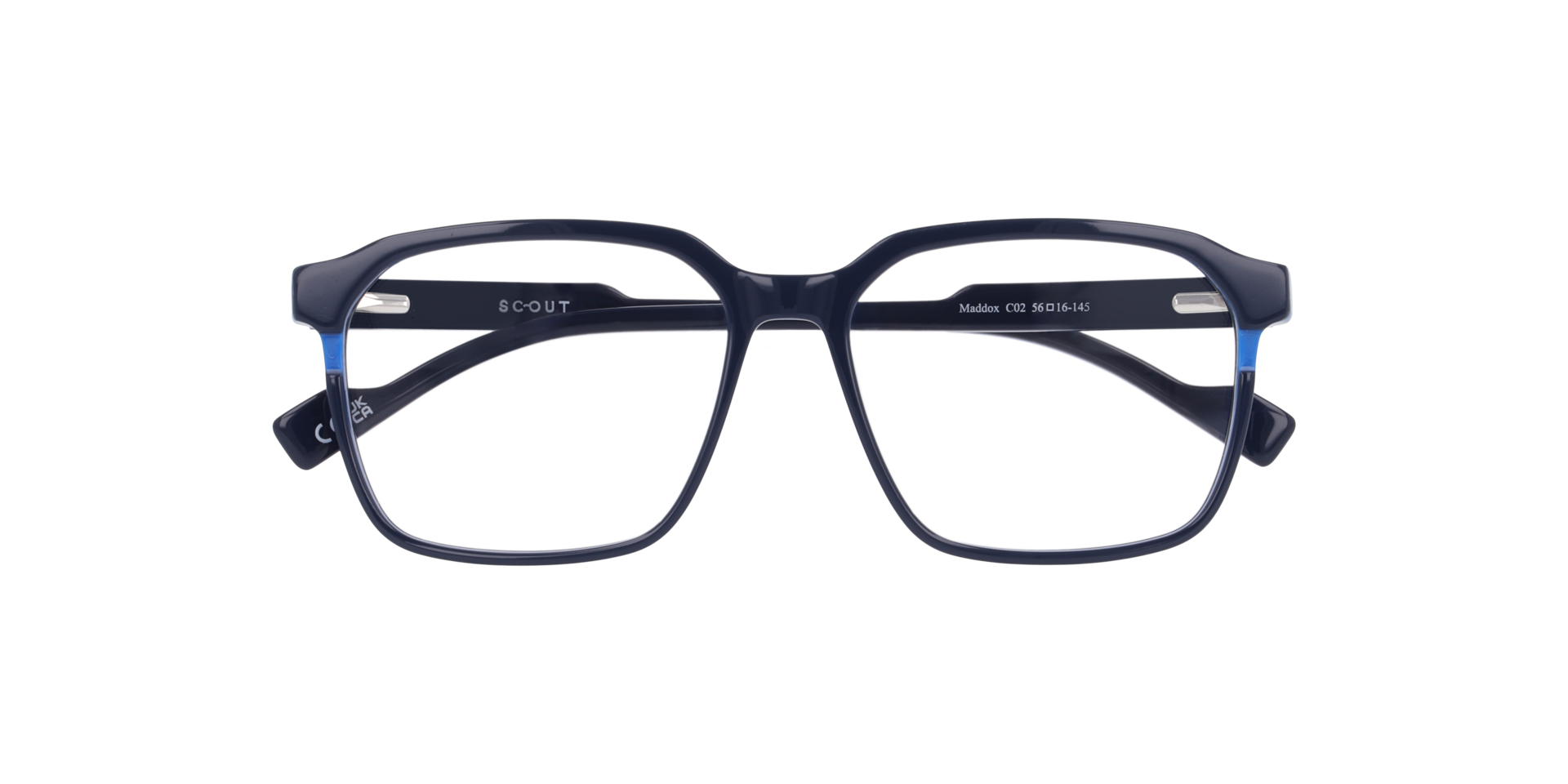 Maddox Navy Blue AcetateEyeglass Frames for Glasses Direct, Closed View