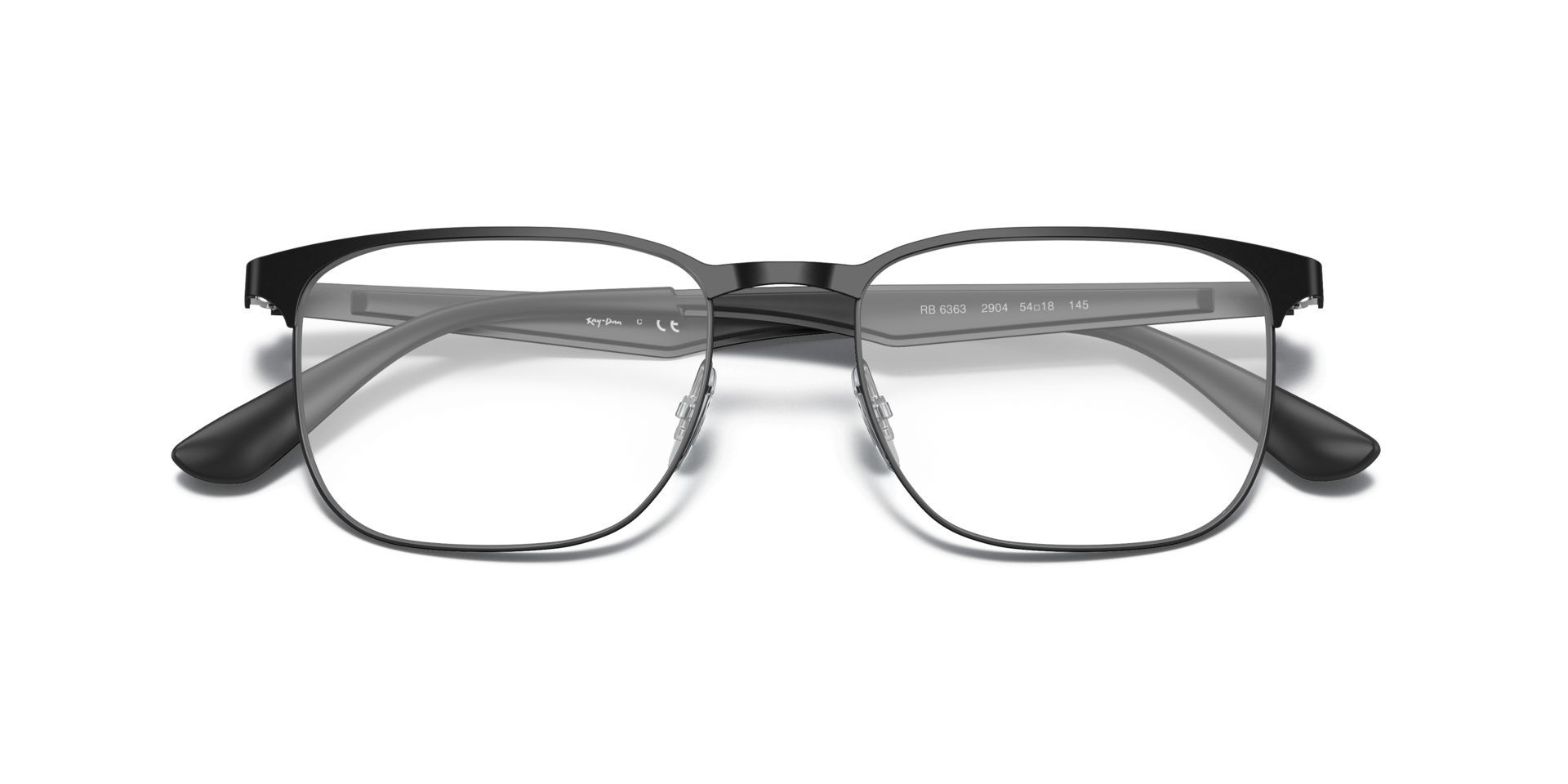 RB6363 Optics Black MetalSunglass Frames for Glasses Direct, Closed View