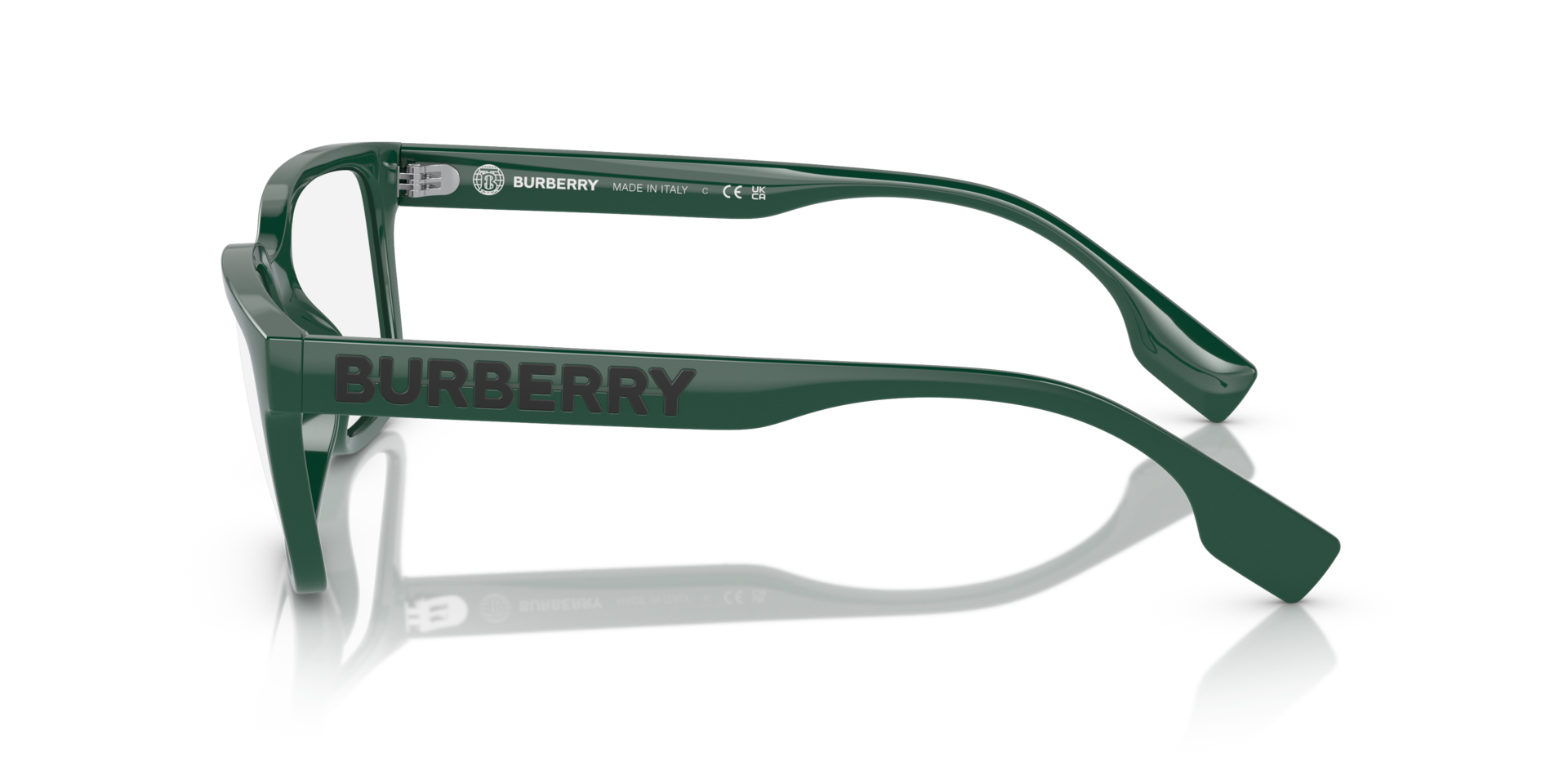 BE2379U Green PlasticEyeglass Frames for Glasses Direct, Side View