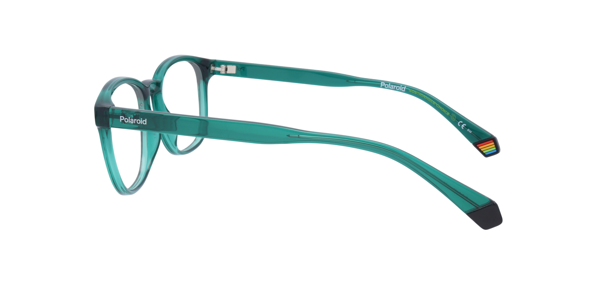 PLD D453 Green PlasticEyeglass Frames for Glasses Direct, Side View
