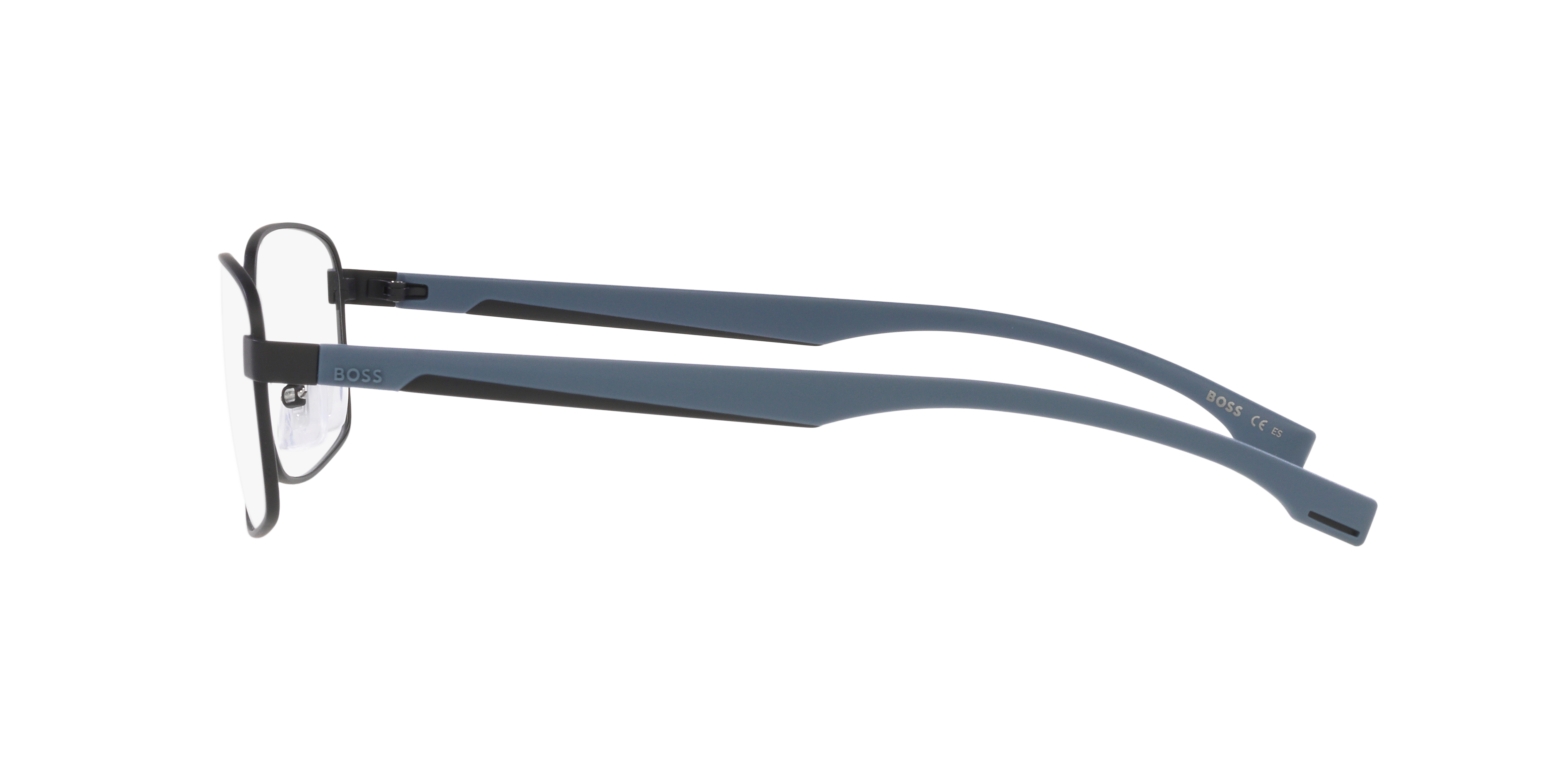 BOSS 1470/F Black Grey MetalEyeglass Frames for Glasses Direct, Side View