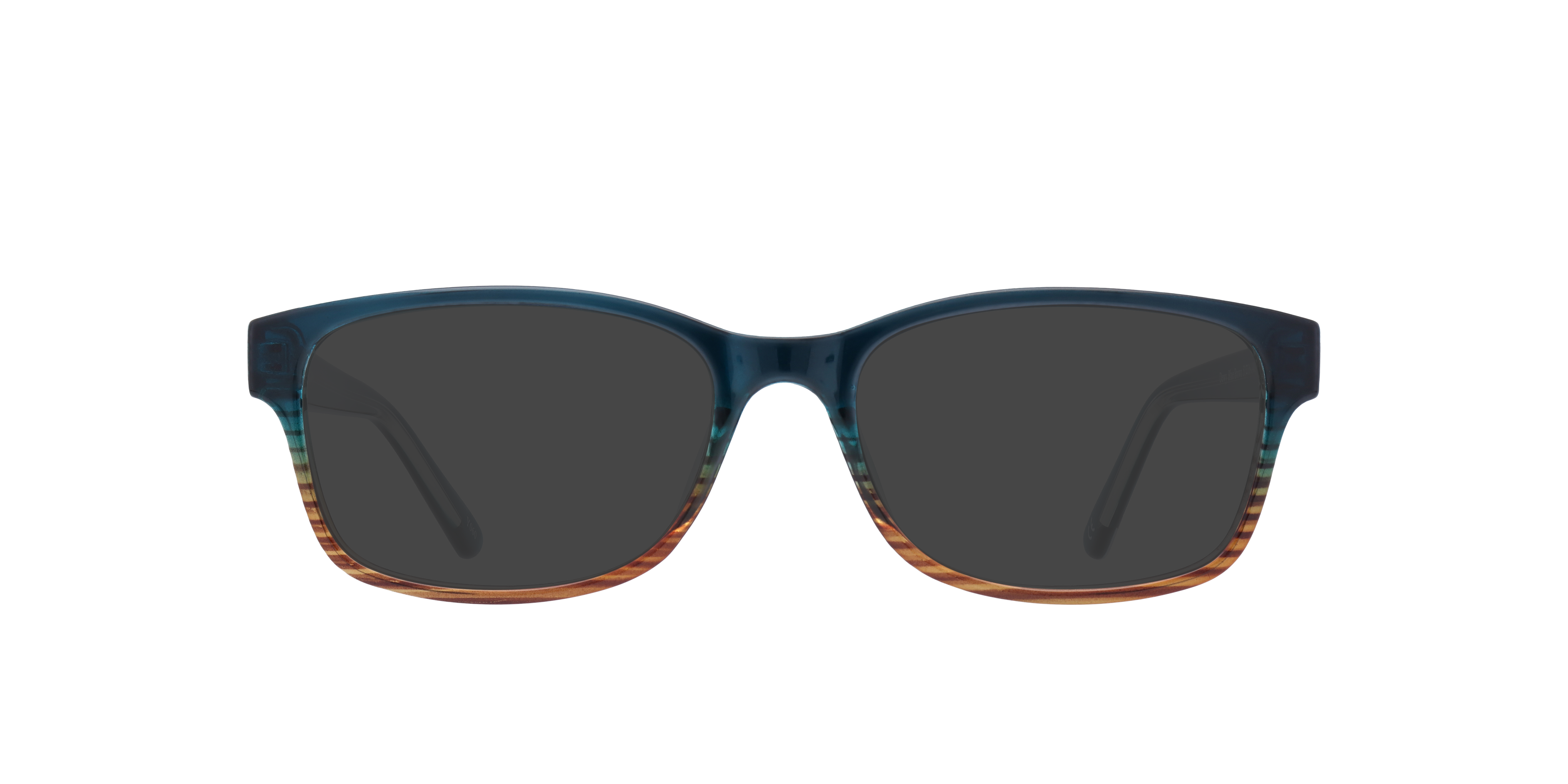 Dewy Blue & Brown PlasticEyeglass Frames for Glasses Direct, with Tinted Lenses
