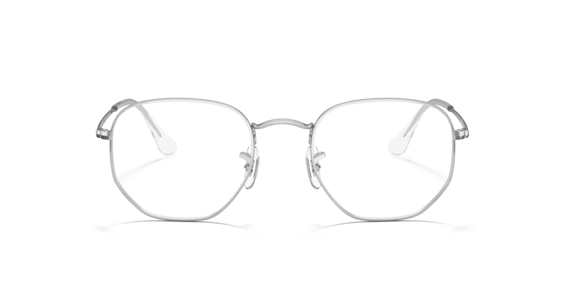 RB6448 Silver MetalEyeglass Frames for Glasses Direct, Front View