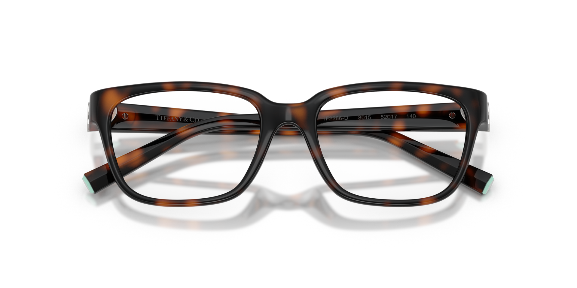 TF2286D Havana PlasticEyeglass Frames for Glasses Direct, Closed View
