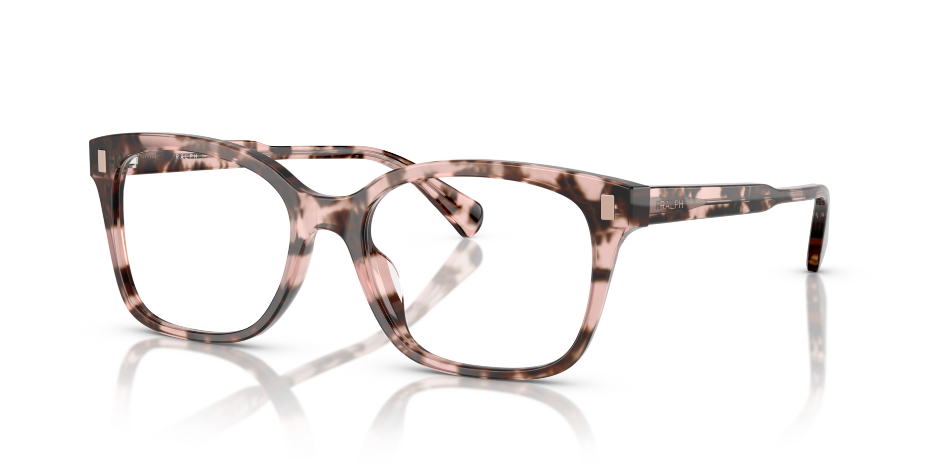 RA7174U Shiny Rose Havana AcetateEyeglass Frames for Glasses Direct, Angle View