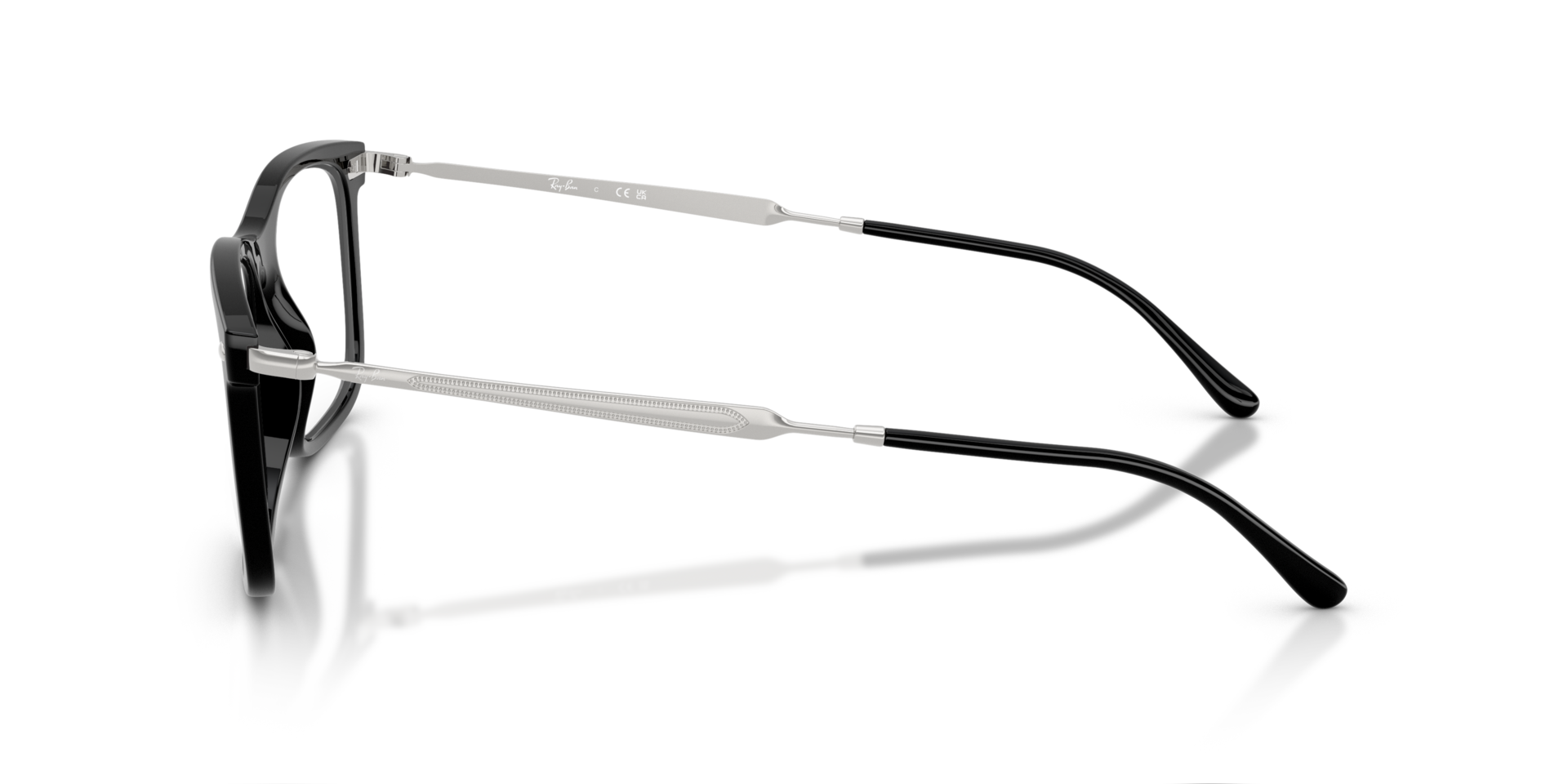 RB7260 Black PlasticEyeglass Frames for Glasses Direct, Side View