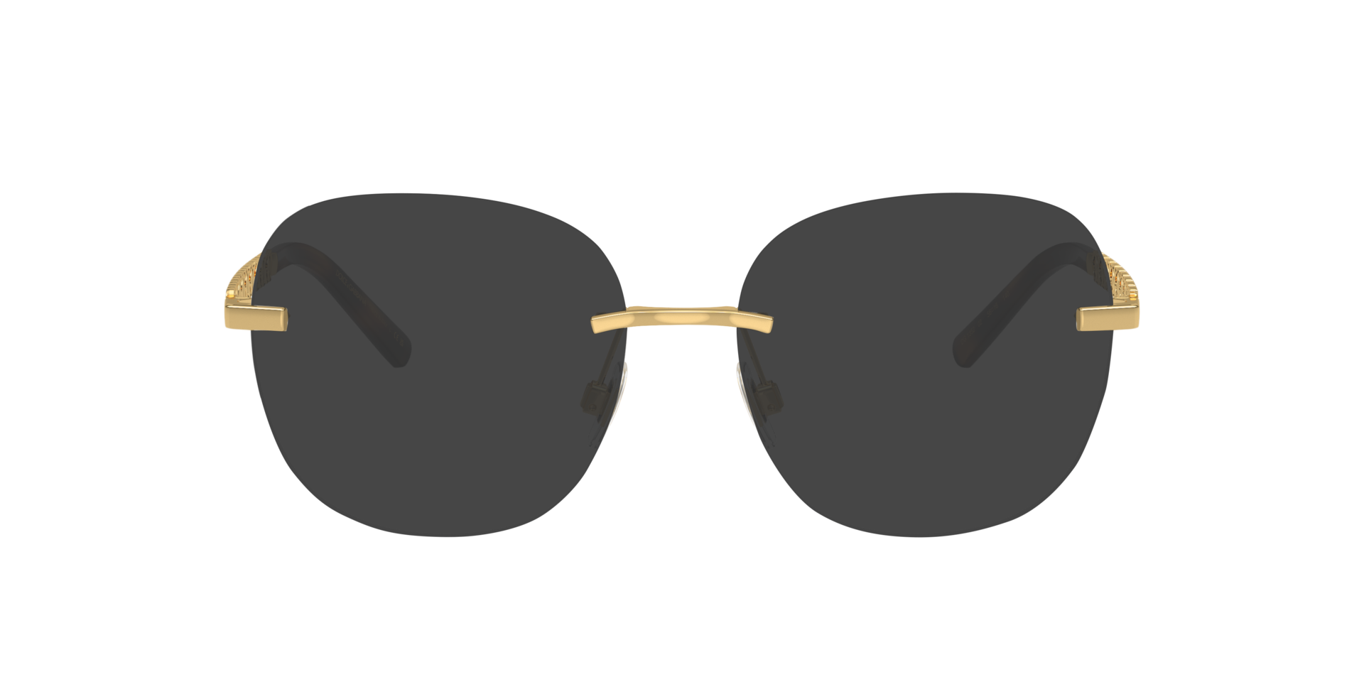DG1352 Gold MetalSunglass Frames for Glasses Direct, with Tinted Lenses