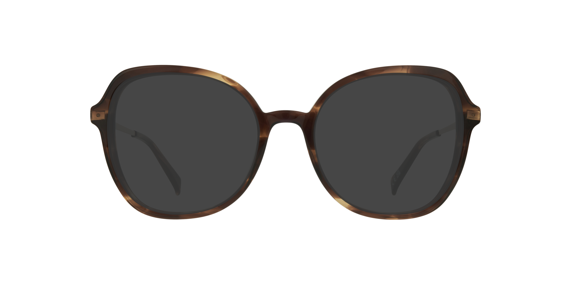 Katalina Horn Light Brown AcetateEyeglass Frames for Glasses Direct, with Tinted Lenses