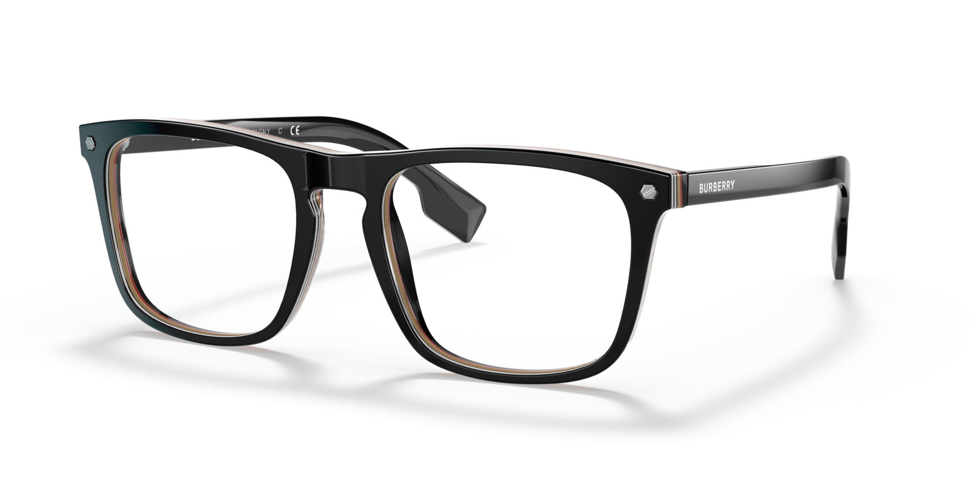 BE2340 Black AcetateEyeglass Frames for Glasses Direct, Angle View