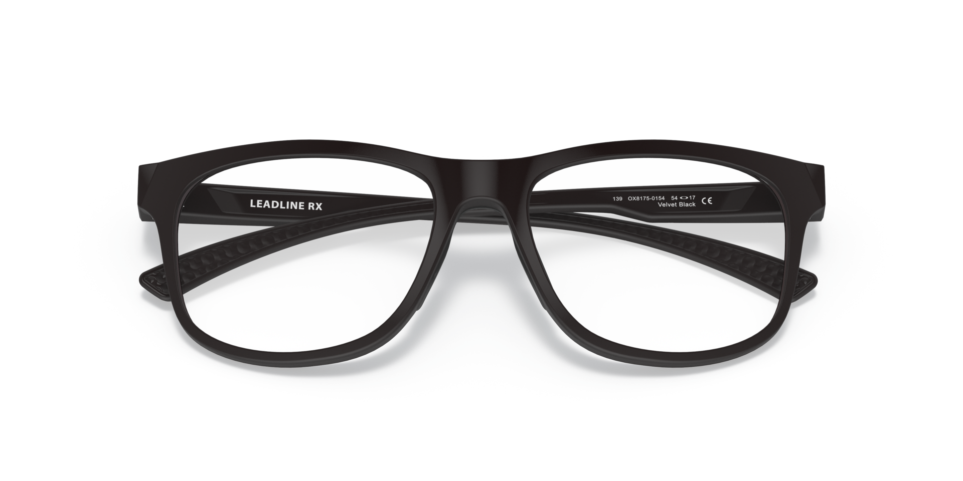 Leadline Velvet Black PlasticEyeglass Frames for Glasses Direct, Closed View