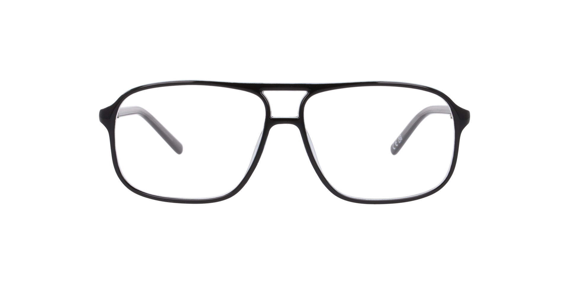 Matthew Black On Crystal PlasticEyeglass Frames for Glasses Direct, Front View