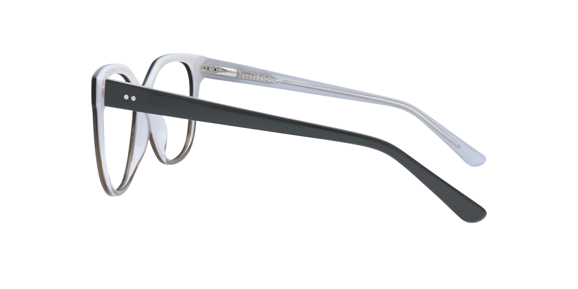 Ciara Black & Beige AcetateEyeglass Frames for Glasses Direct, Side View