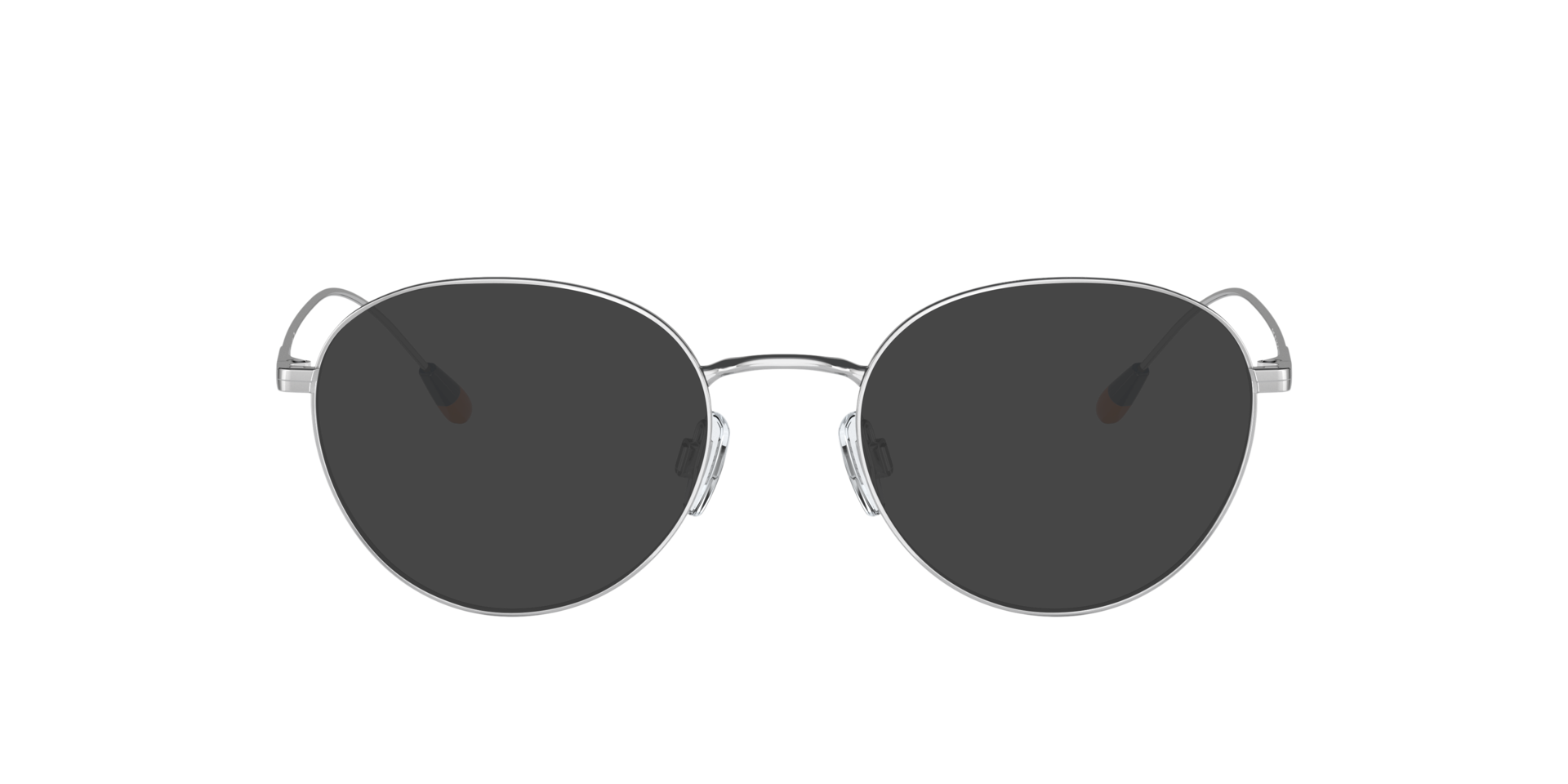 PH1208 Shiny Silver MetalEyeglass Frames for Glasses Direct, with Tinted Lenses