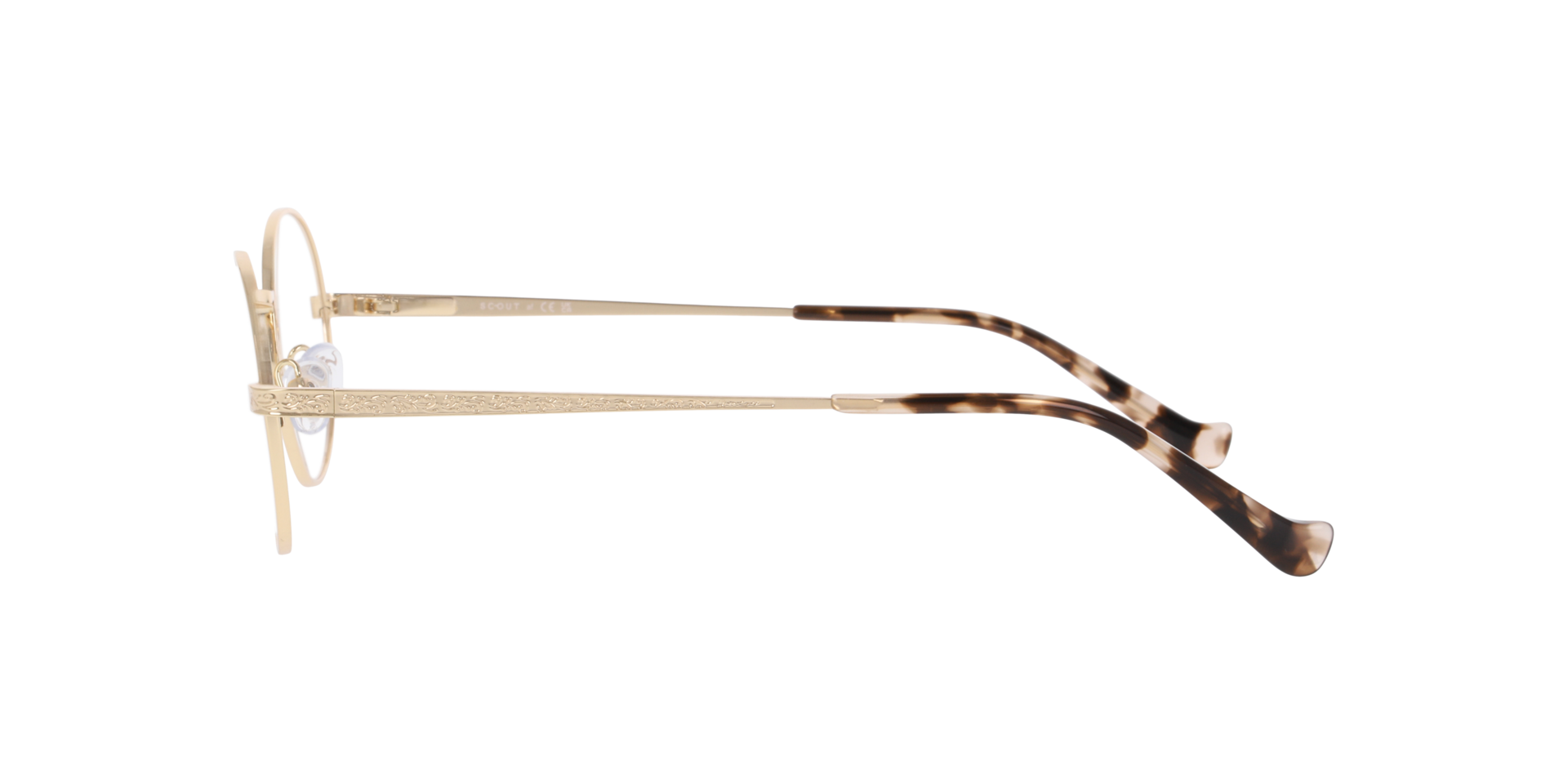 Niko Gold MetalEyeglass Frames for Glasses Direct, Side View