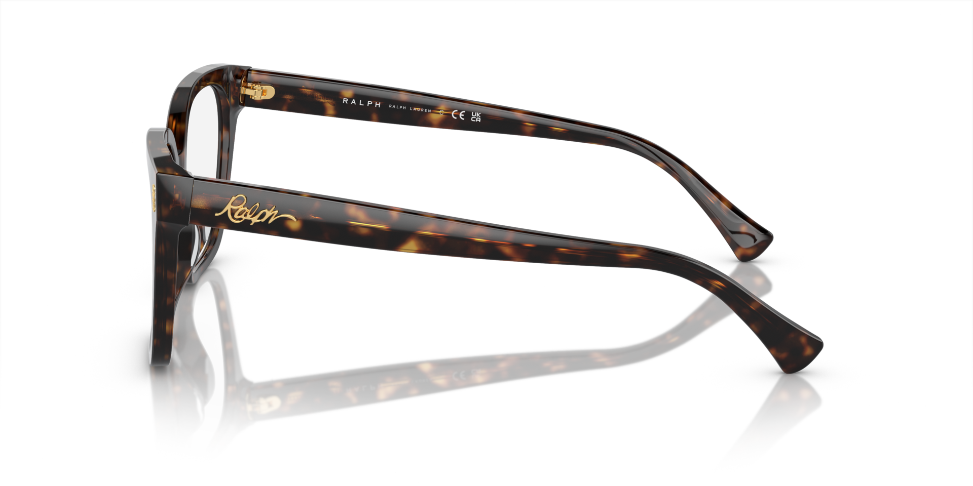 RA7158U Shiny Dark Havana AcetateEyeglass Frames for Glasses Direct, Side View