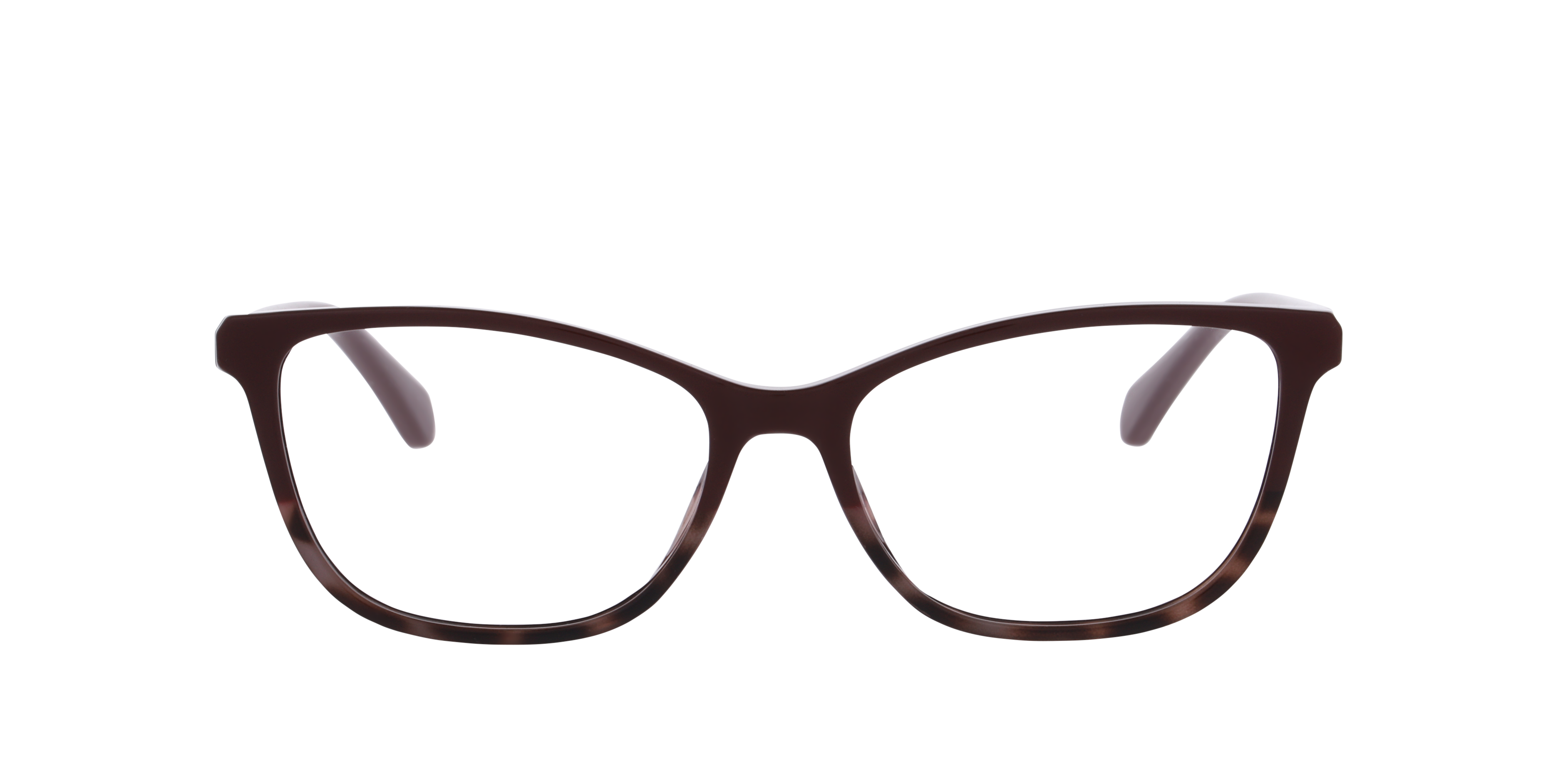 PLD D597 Burgundy Tort PlasticEyeglass Frames for Glasses Direct, Front View