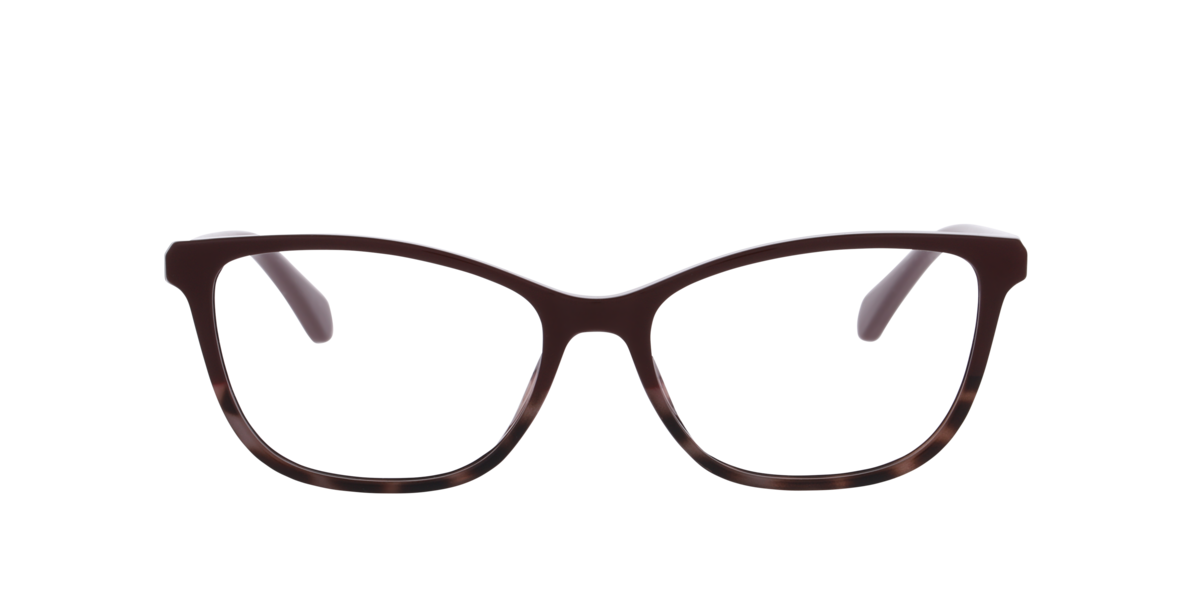 Photos - Glasses & Contact Lenses Polaroid Burgundy Tort cat-eye Plastic eyeglasses Online - Full Rim - PLD D597 