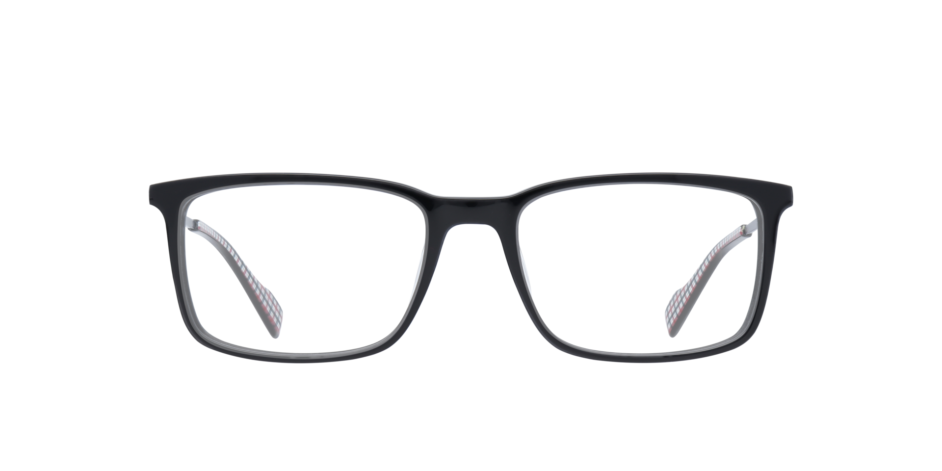 Chester BN Black MetalEyeglass Frames for Glasses Direct, Front View