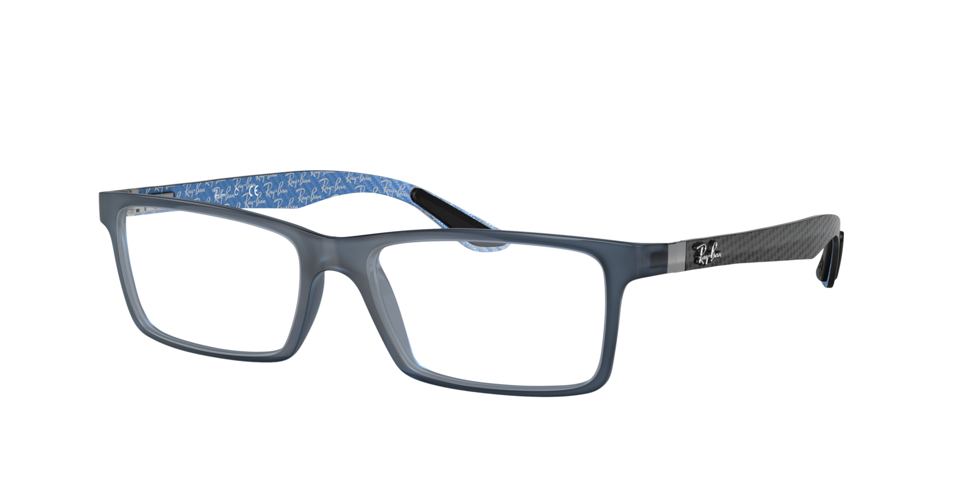 RB8901 Blue PlasticEyeglass Frames for Glasses Direct, Angle View