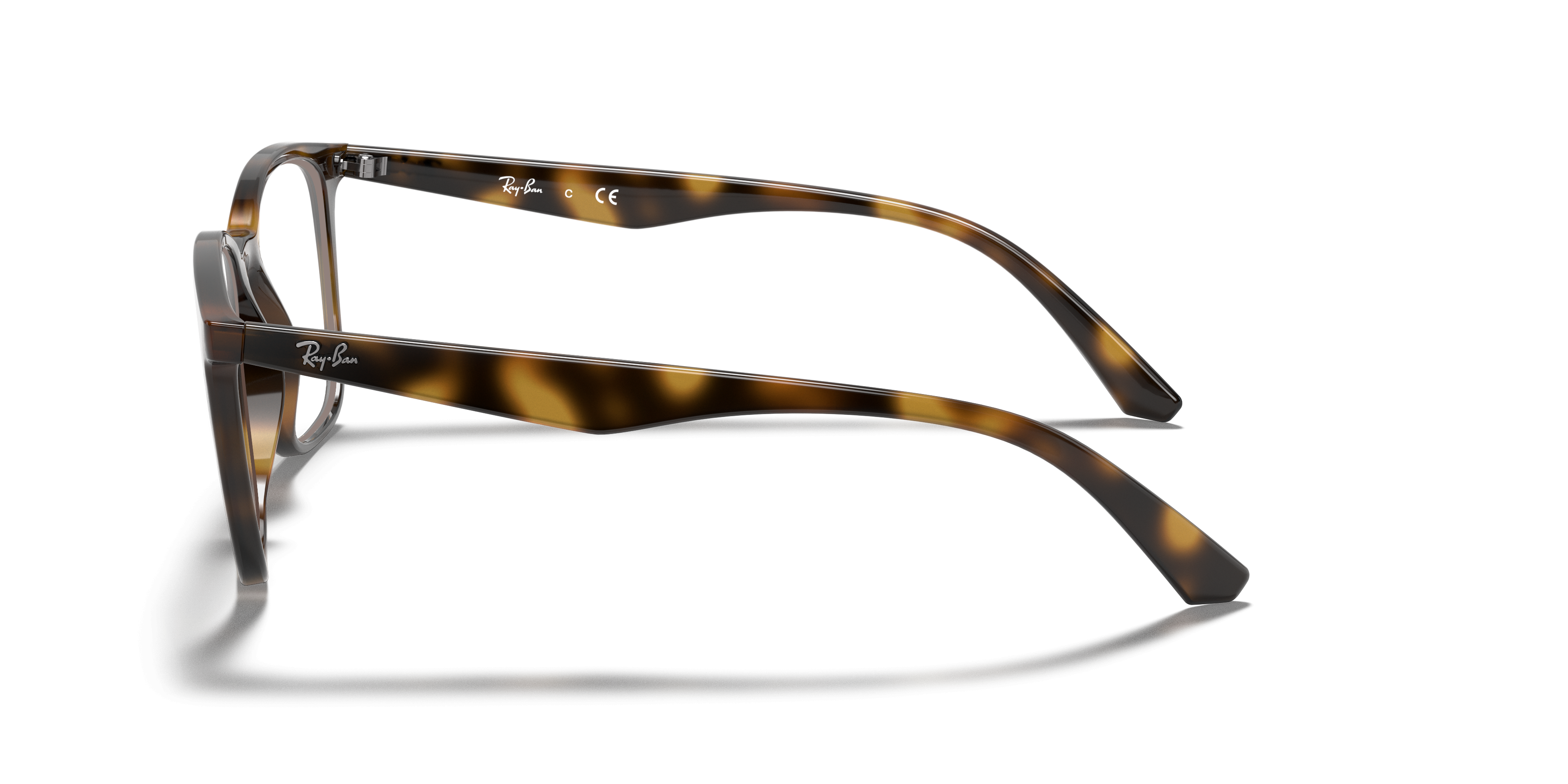 RB7177 Havana PlasticSunglass Frames for Glasses Direct, Side View