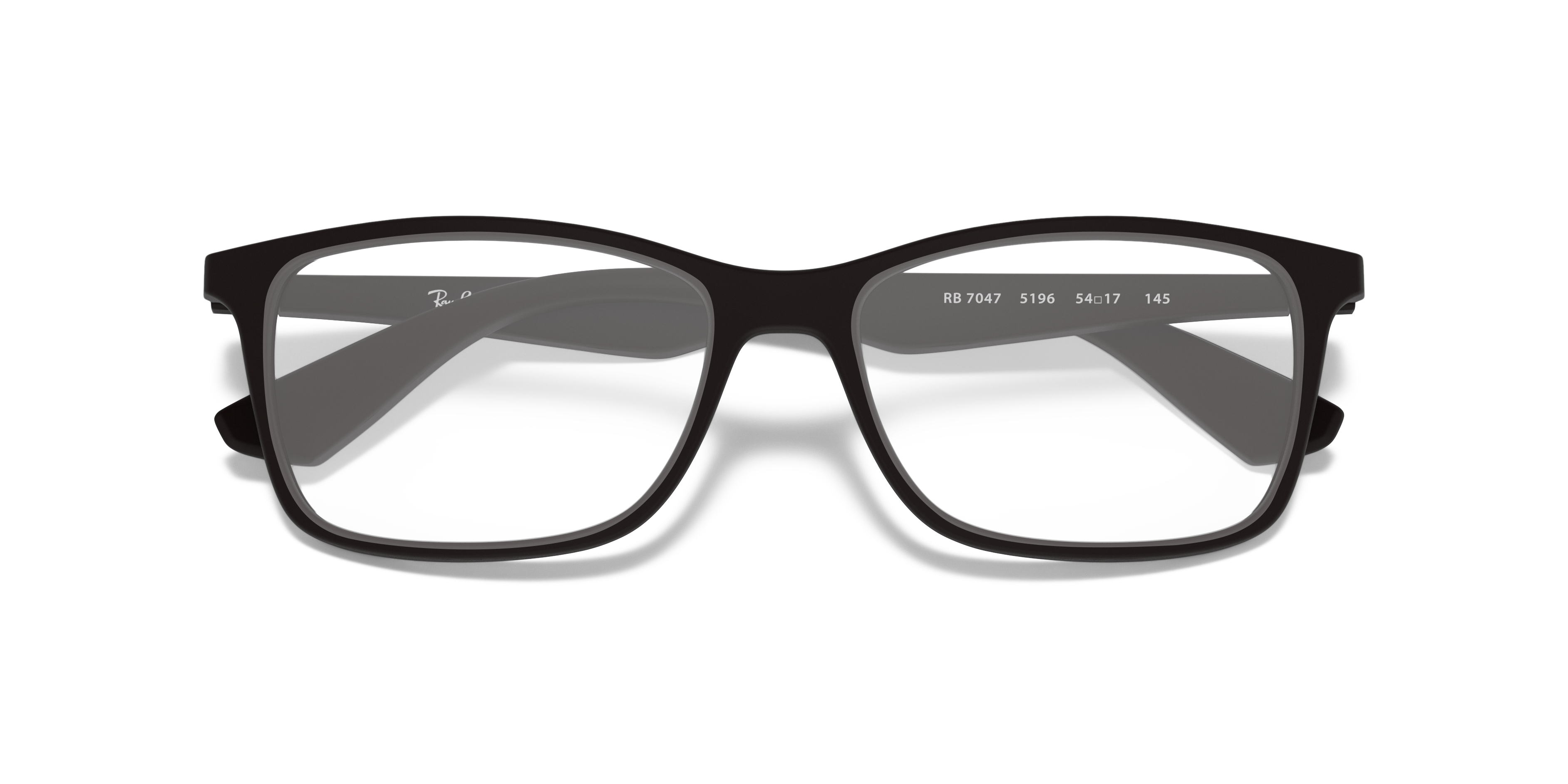 RB7047 Black PlasticEyeglass Frames for Glasses Direct, Closed View